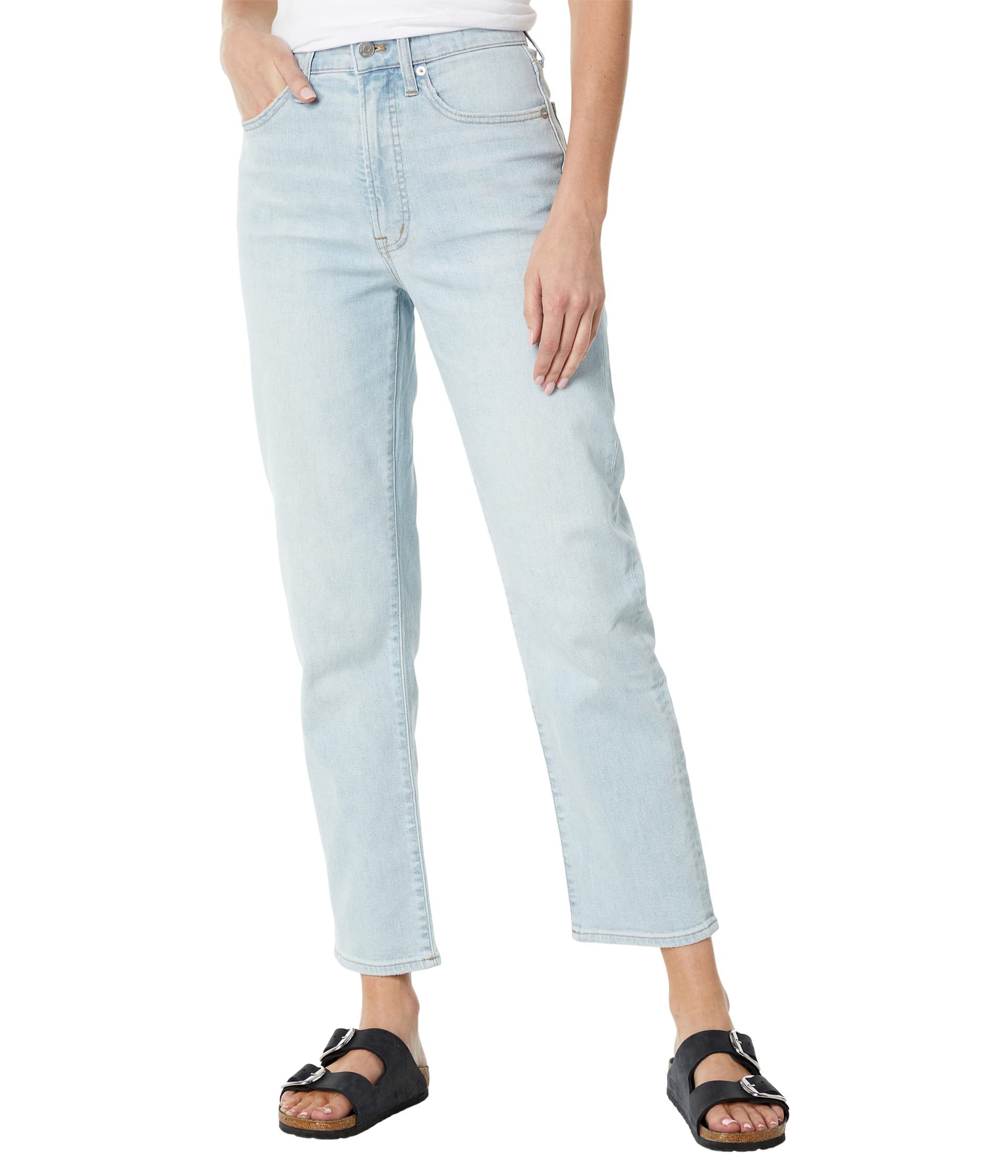 Madewell The Perfect Vintage Straight Jeans for Women - Mosedale Wash | High Waist Denim Pants | Comfortable & Stylish for Casual Wear, Office, and Date Nights