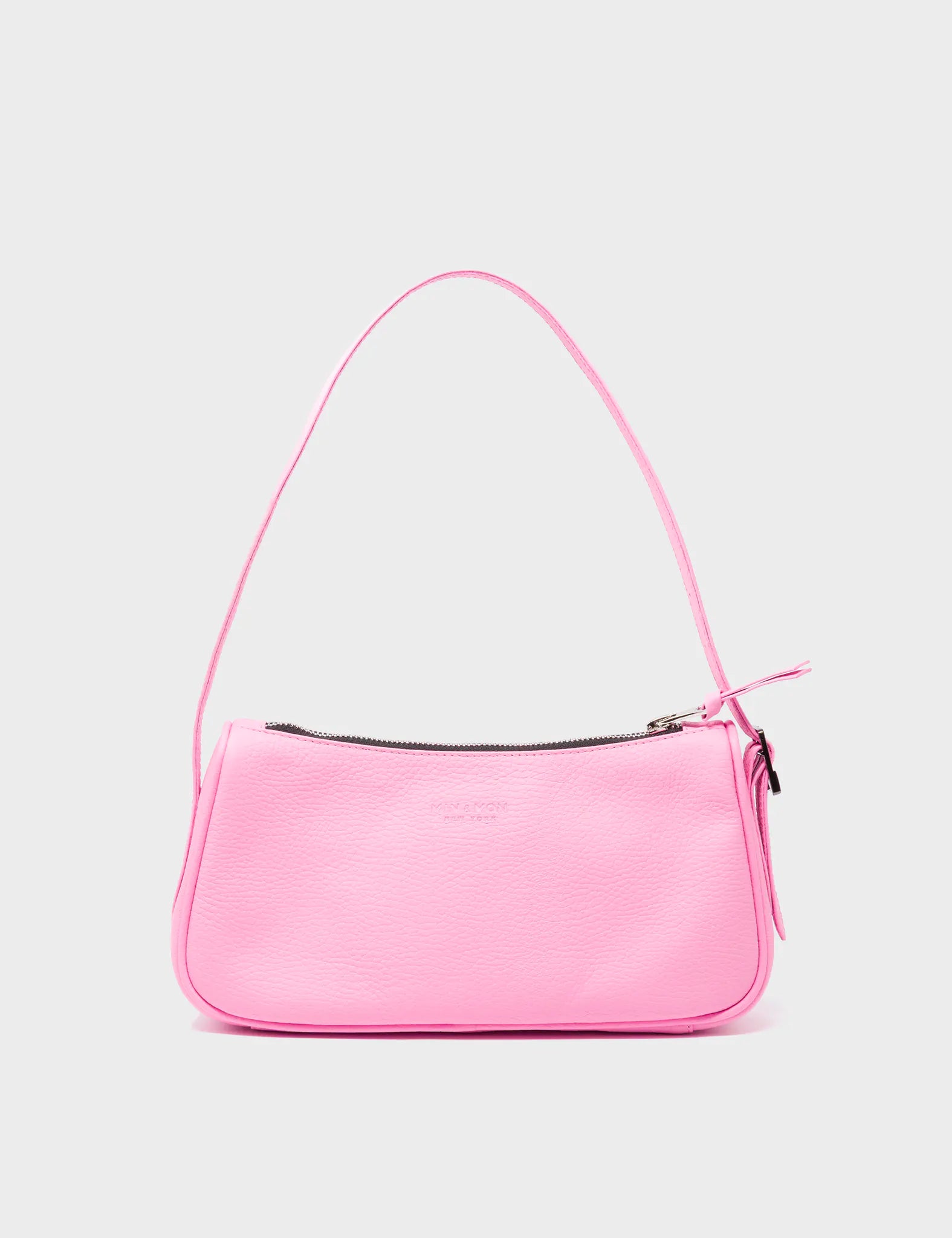 Lucas Hobo Mini Soft Neon Pink Handbag with Winged Tiger Embroidery - Stylish Crossbody Purse for Women, Perfect for Parties, Dating & Daily Use