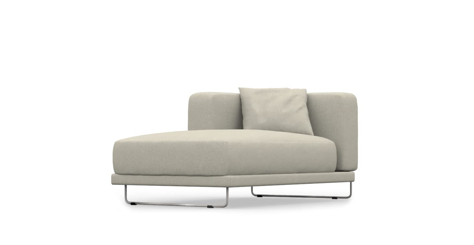 Premium Sofa Slipcover for IKEA TYLÖSAND Chaise Longue Left Section - Soft Velvet Blends Fabric (Rabbit Brown) | Handmade Stretchable Furniture Protector for Living Room, Bedroom & Home Decor