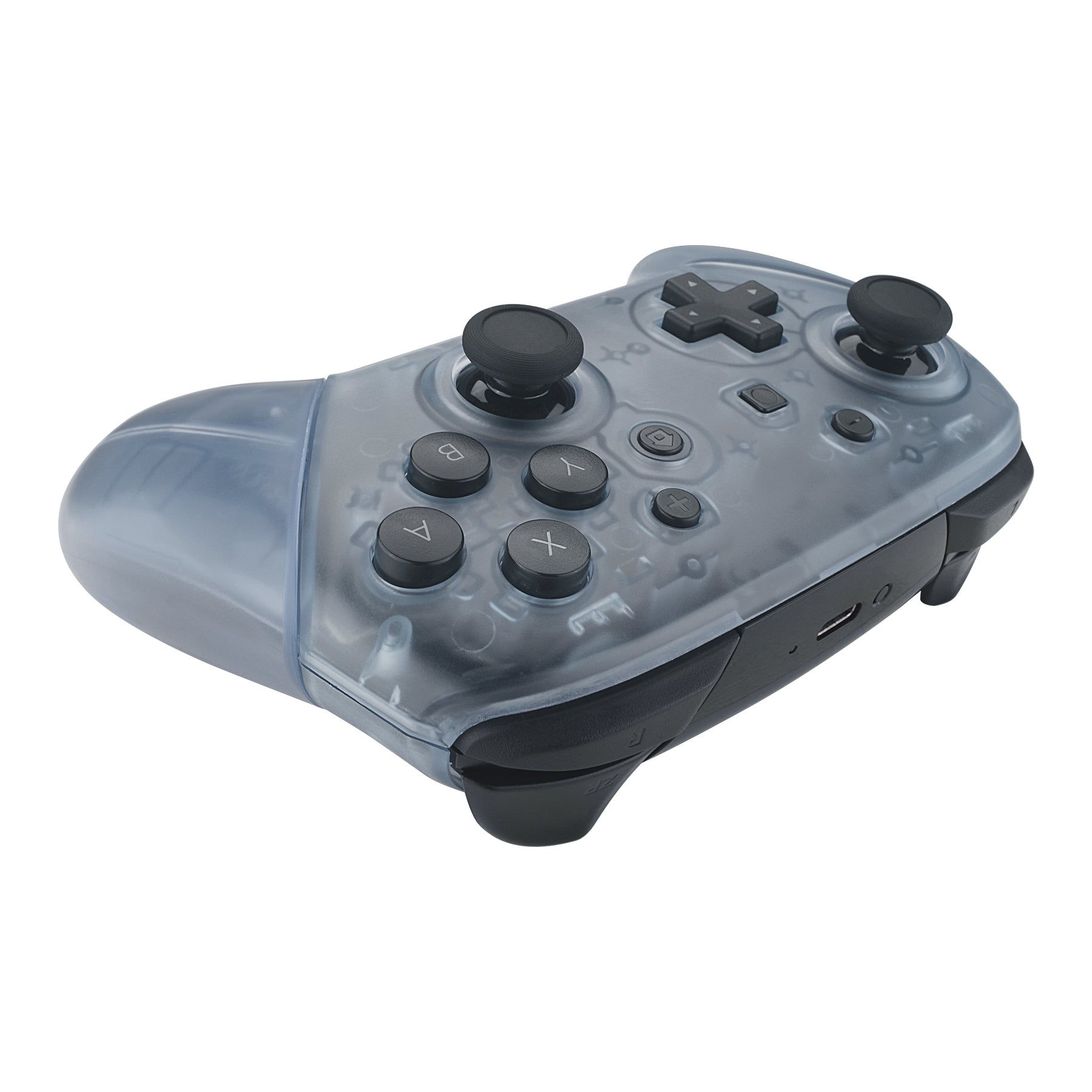 eXtremeRate Glacier Blue Faceplate & Backplate Replacement for Nintendo Switch Pro Controller - DIY Custom Shell (Controller Not Included) - Perfect for Gaming, Modding & Personalization