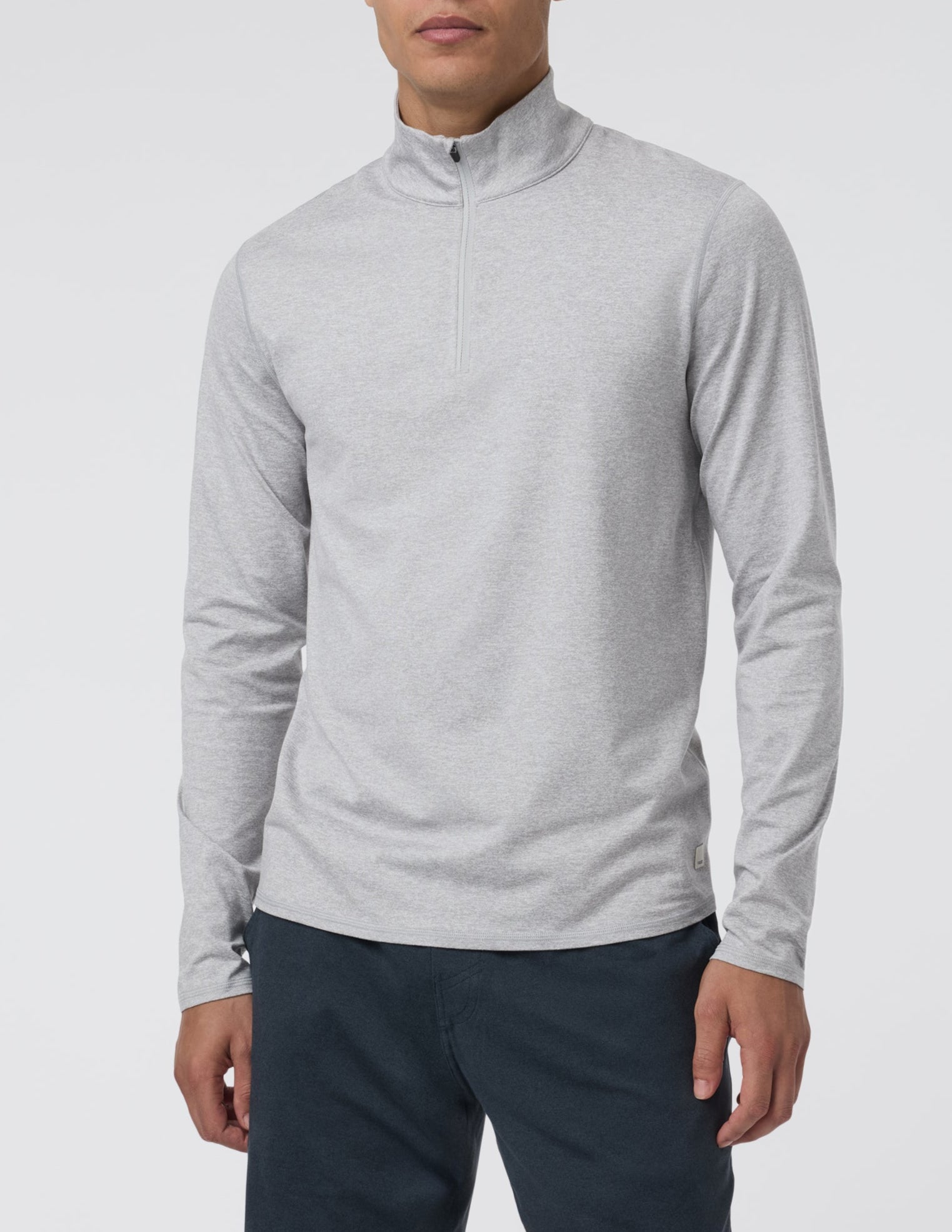 Vuori Ponto Performance Half Zip Mock Neck Pullover - Men's Lightweight Athletic Shirt for Running, Gym & Outdoor Activities