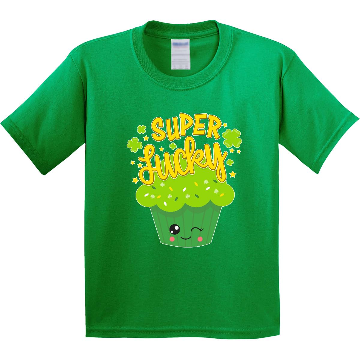 Super Lucky Cupcake St. Patrick's Day Youth T-Shirt | Fun Irish-Themed Kids Apparel for School, Parties & Festivals