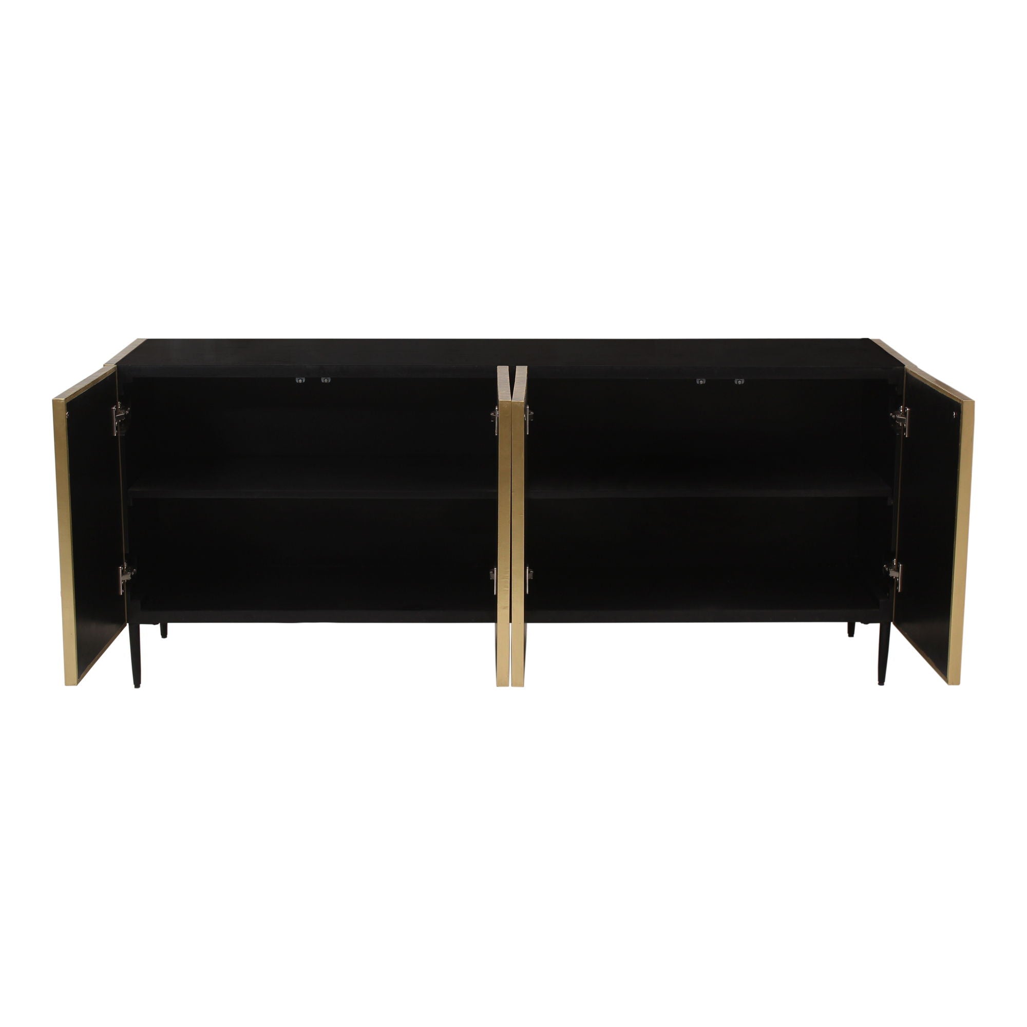 Stylish Brogan Sideboard in Dark Brown - Modern Buffet Cabinet for Dining Room, Living Room & Entryway Storage