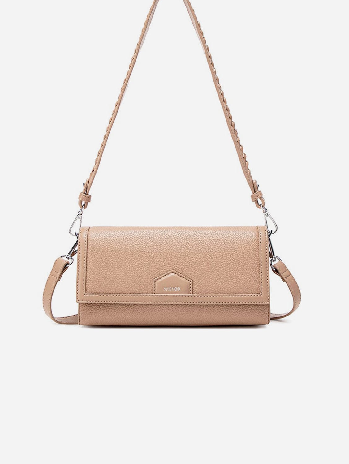 Krista Vegan Leather Shoulder Bag for Women | Latte Pebbled Crossbody Purse | Stylish & Durable Handbag for Work, Travel & Everyday Use