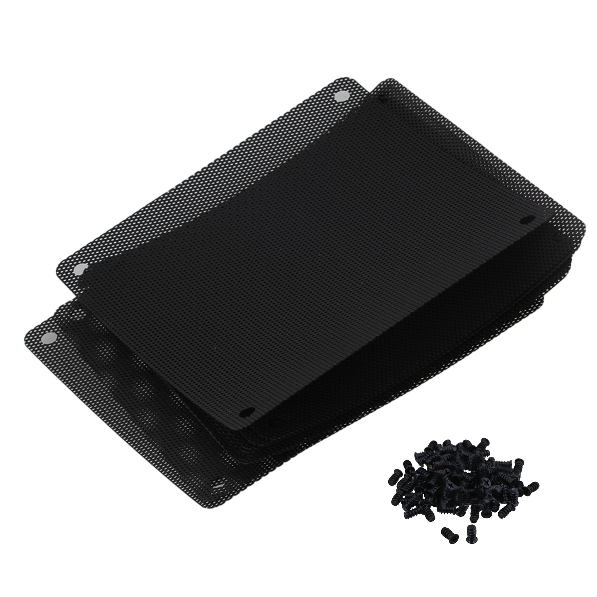 BQLZR 120mm Black PVC PC Case Fan Dust Filter Mesh - 10 Pack for Computer Cooling & Dust Protection | Perfect for Gaming PCs, Workstations & Home Desktops