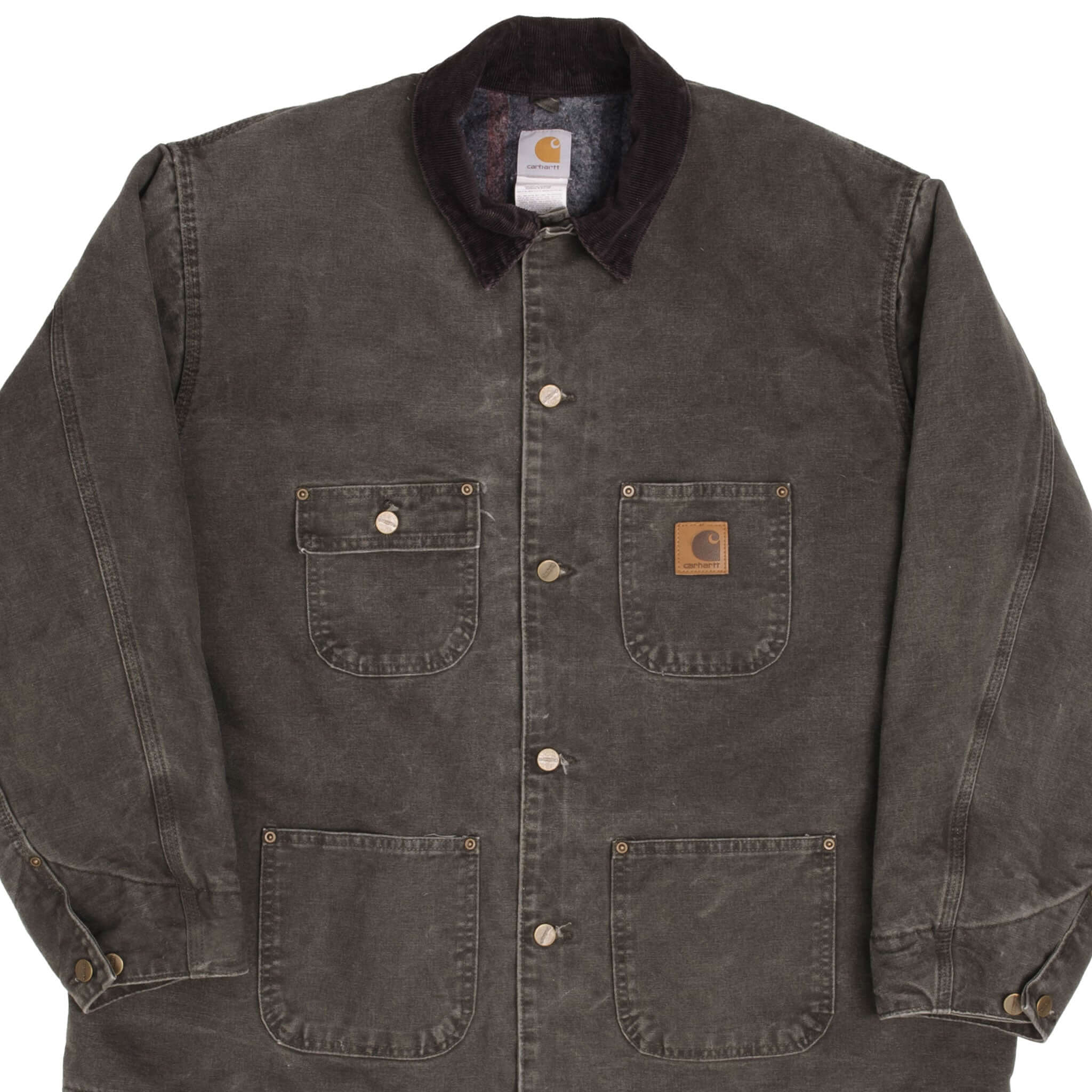 Vintage Carhartt Michigan Chore Lined Jacket C02MOS 1990s 2XL Made in USA - Durable Workwear for Outdoor Activities, Construction & Farming