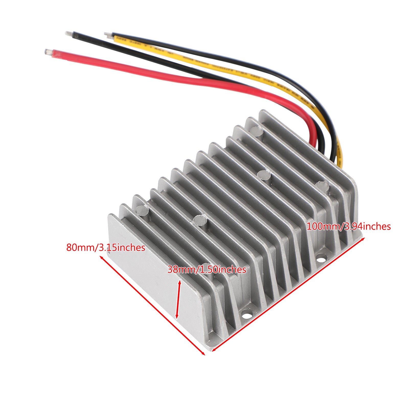 10A 480W Waterproof DC-DC Converter Power Supply Regulator - 24V to 48V Step Up Voltage Booster for Solar Panels, RVs, Marine & Industrial Applications
