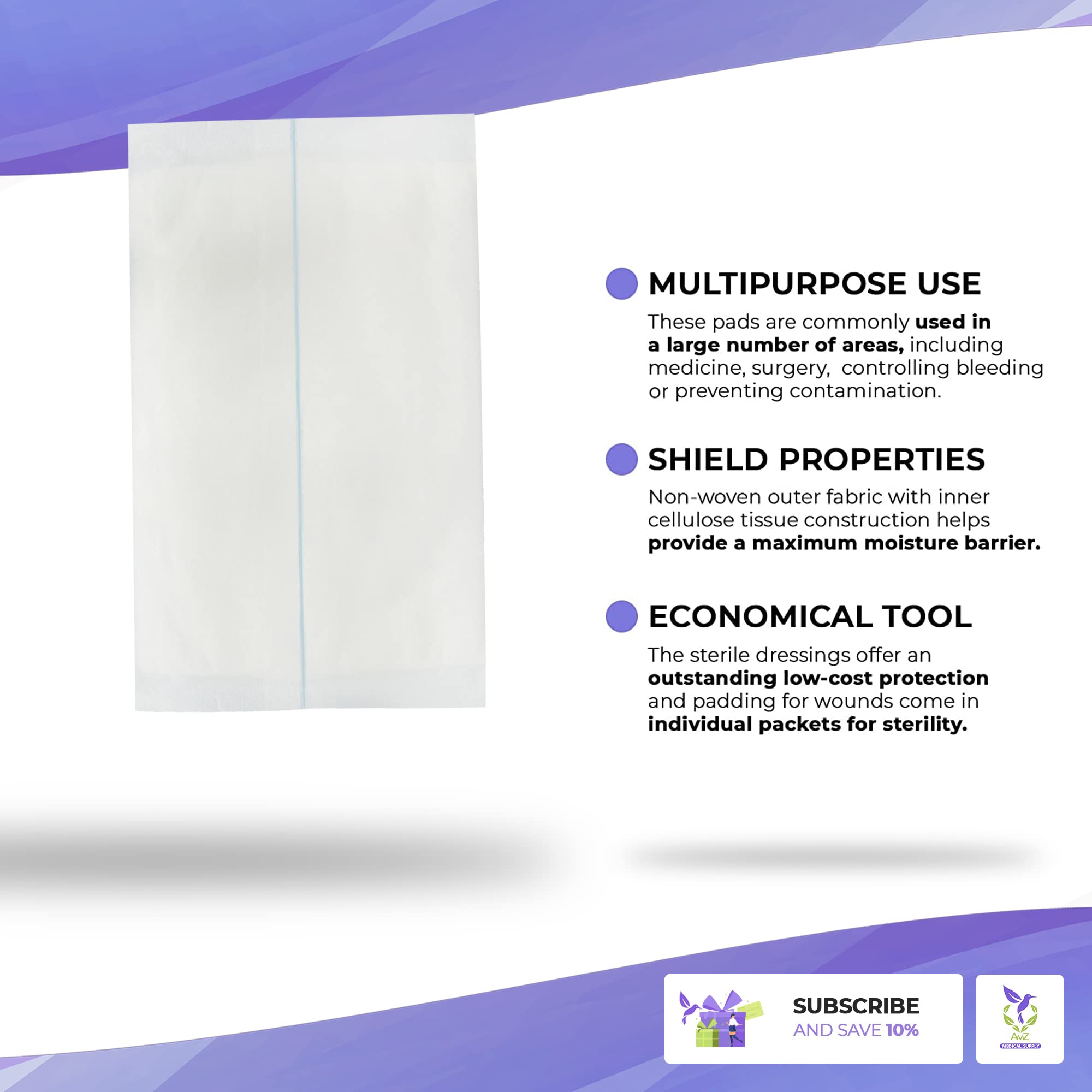 Dukal Non-Sterile Abdominal Pads - Pack of 25 | 12
