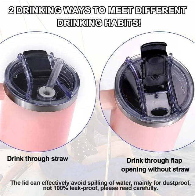 1Pc Clear Spill-Proof Tumbler Lid Compatible with Stanley 40 Oz Cup - Flip Top Leakproof Cover for Hot/Cold Drinks - Dustproof, Reusable & Easy Storage - Perfect for Travel, Office & Outdoor Activities