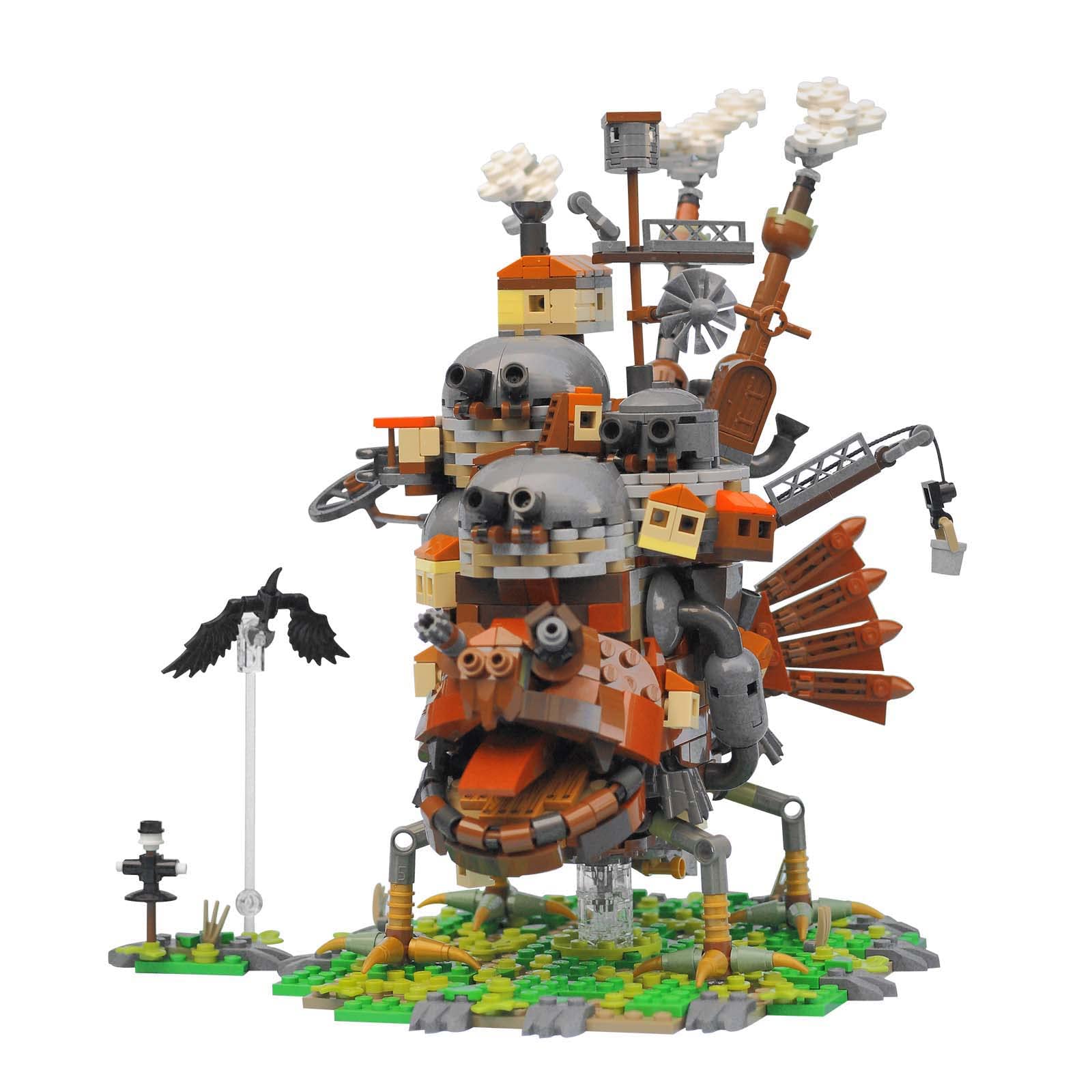 MAYS Moving Castle Modular Building Kit - 1245 Pieces, DIY Architecture Model Toy Compatible with LEGO & Howl's Moving Castle | Creative MOC Construction Set for Collectors & Anime Fans | Perfect for Display, Gifts & Relaxing Building Projects