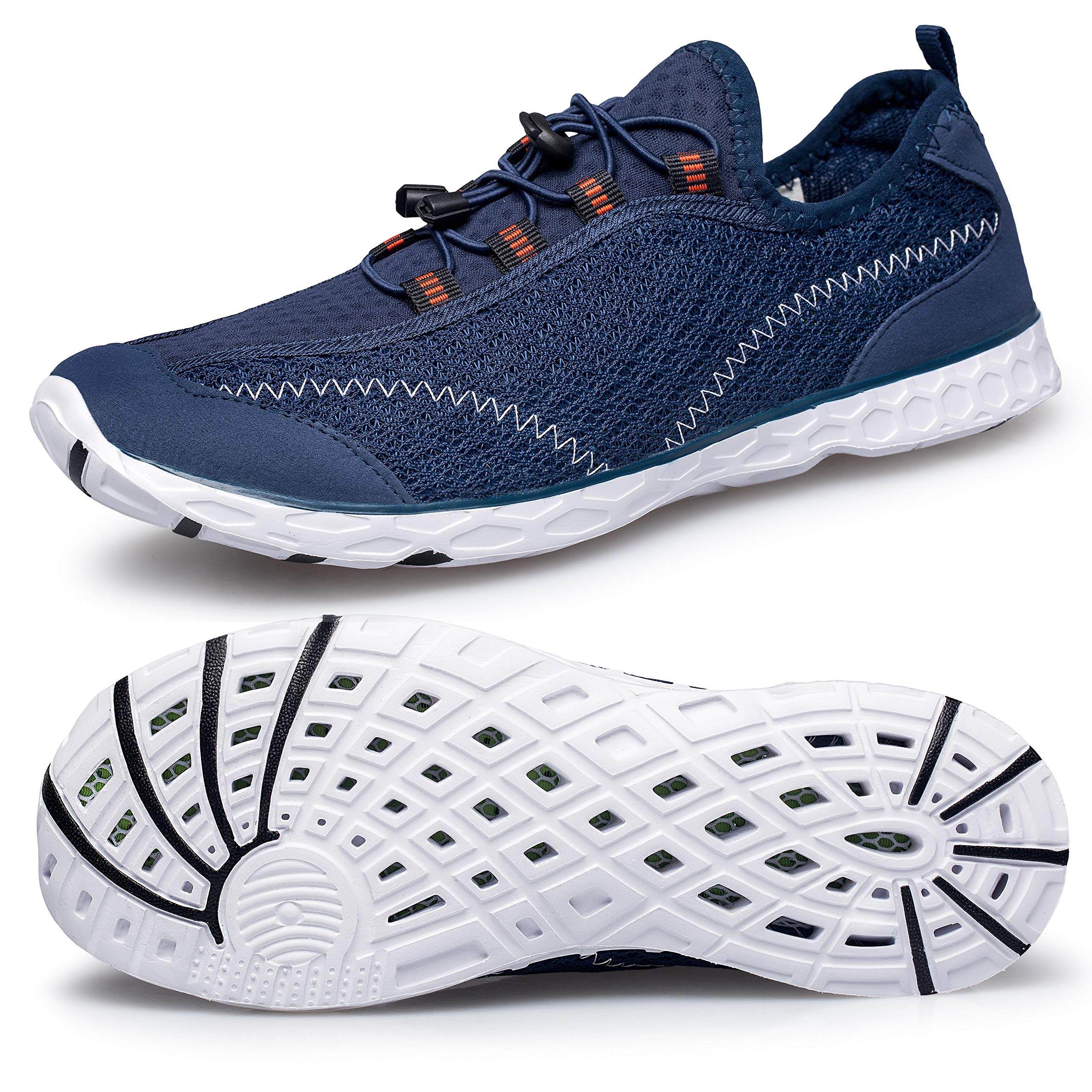Alibress Men's Water Shoes - Lightweight Quick-Dry Aqua Socks for Beach, Swimming, Surfing & Water Sports | Non-Slip Barefoot Shoes for Pool, Kayaking, and Outdoor Activities