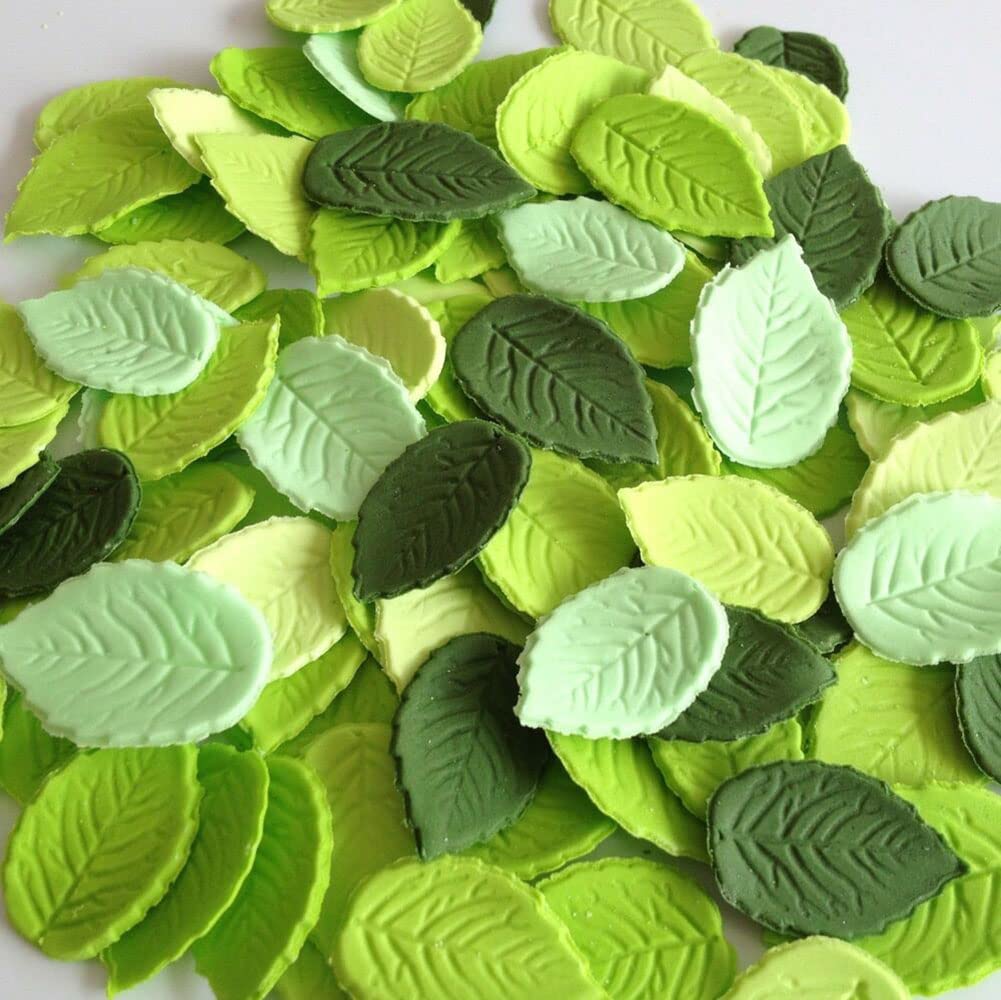 3D Mini Rose Leaves Silicone Mold - Fondant & Chocolate Cake Decorating Tool for Cupcakes, Gumpaste, Sugarcraft - Perfect for Baking, DIY Wedding Cakes, Birthday Party Desserts (Rose Leaves Molds 1)