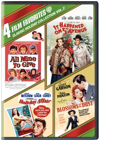 4 Film Favorites: Classic Holiday Collection Vol. 2 (All Mine to Give, It Happened on 5th Avenue, Holiday Affair, Blossoms in the Dust) - Perfect for Christmas Movie Nights & Family Gatherings