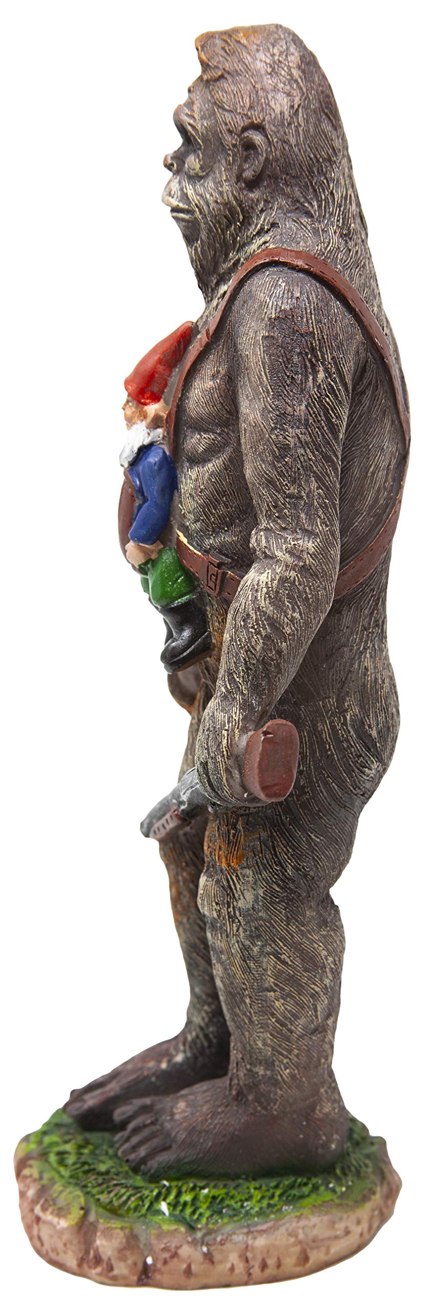Bigfoot and Gnome Garden Statue - Funny Outdoor Decor for Patio, Yard, or Lawn - Perfect for Garden, Home, and Halloween Decorations