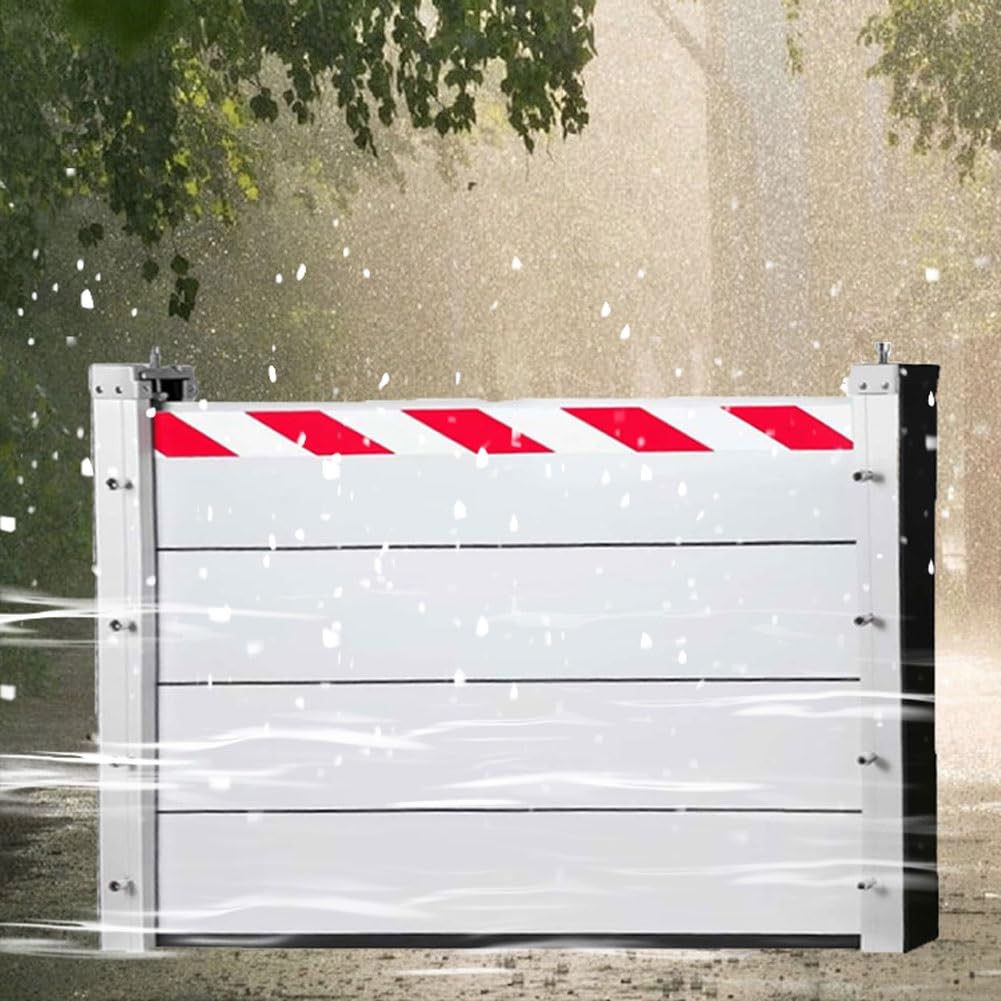 130x20/40/60/80cm Water Barrier for Flood Protection - Heavy Duty Water Stopper Guard, Flood Baffle Panel Shield for Front Door, Wall & Garage - Perfect for Storm, Hurricane & Heavy Rain Protection (HXQSL)