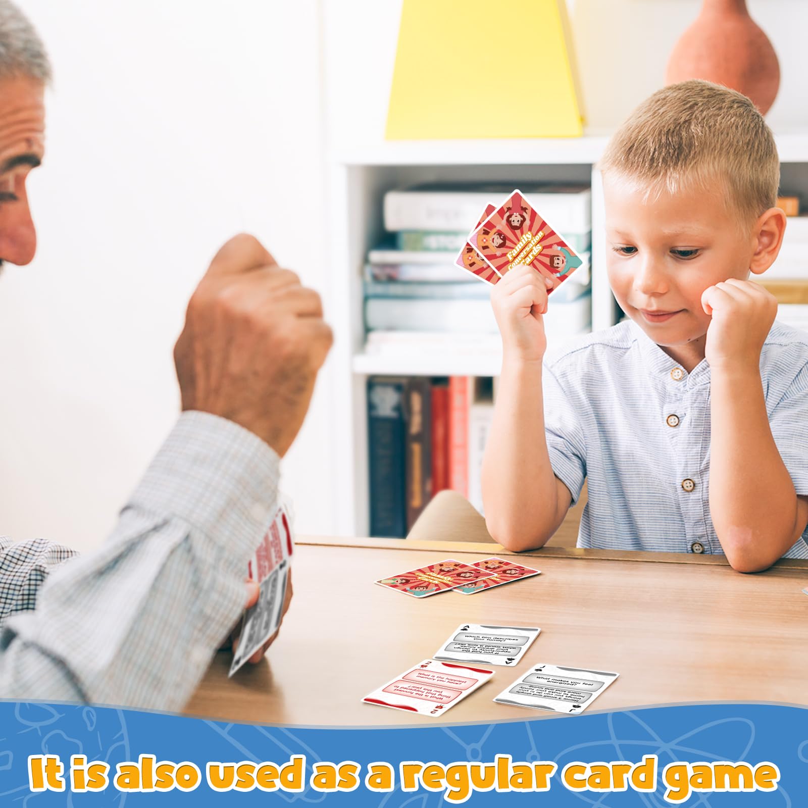 Family Conversation Starter Cards - Fun Question Game for Kids, Teens & Adults | Dinner Table & Road Trip Activities | Board Games for Family Bonding & Quality Time