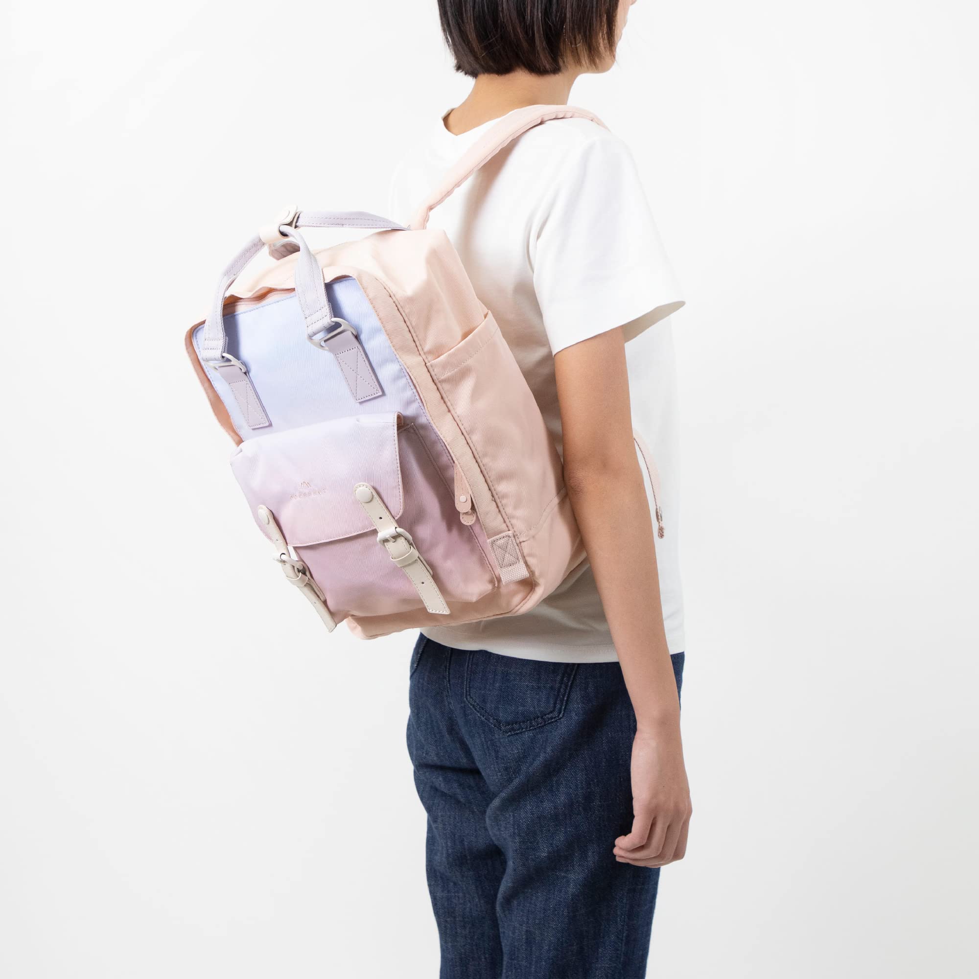 Stylish Doughnut Macaroon Sky Series 16L Lightweight Backpack for Women & Girls - Water-Resistant School Bag with Laptop Compartment (Fits 14-Inch Notebook) - Perfect for College, Travel & Everyday Use
