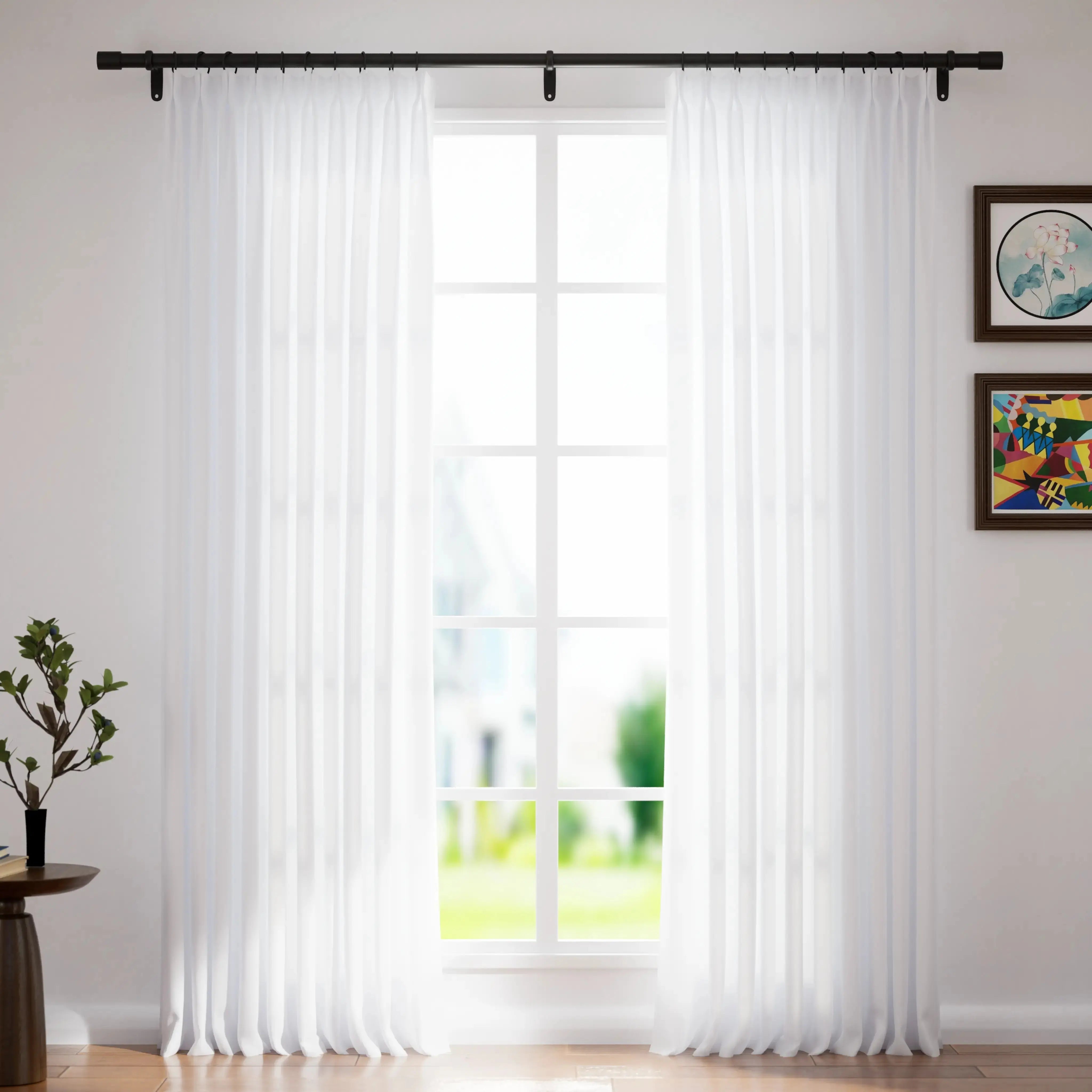 Zola Custom Heavyweight Pleated Curtains for Living Room & Bedroom - Blackout Drapes for Home Decor & Light Control