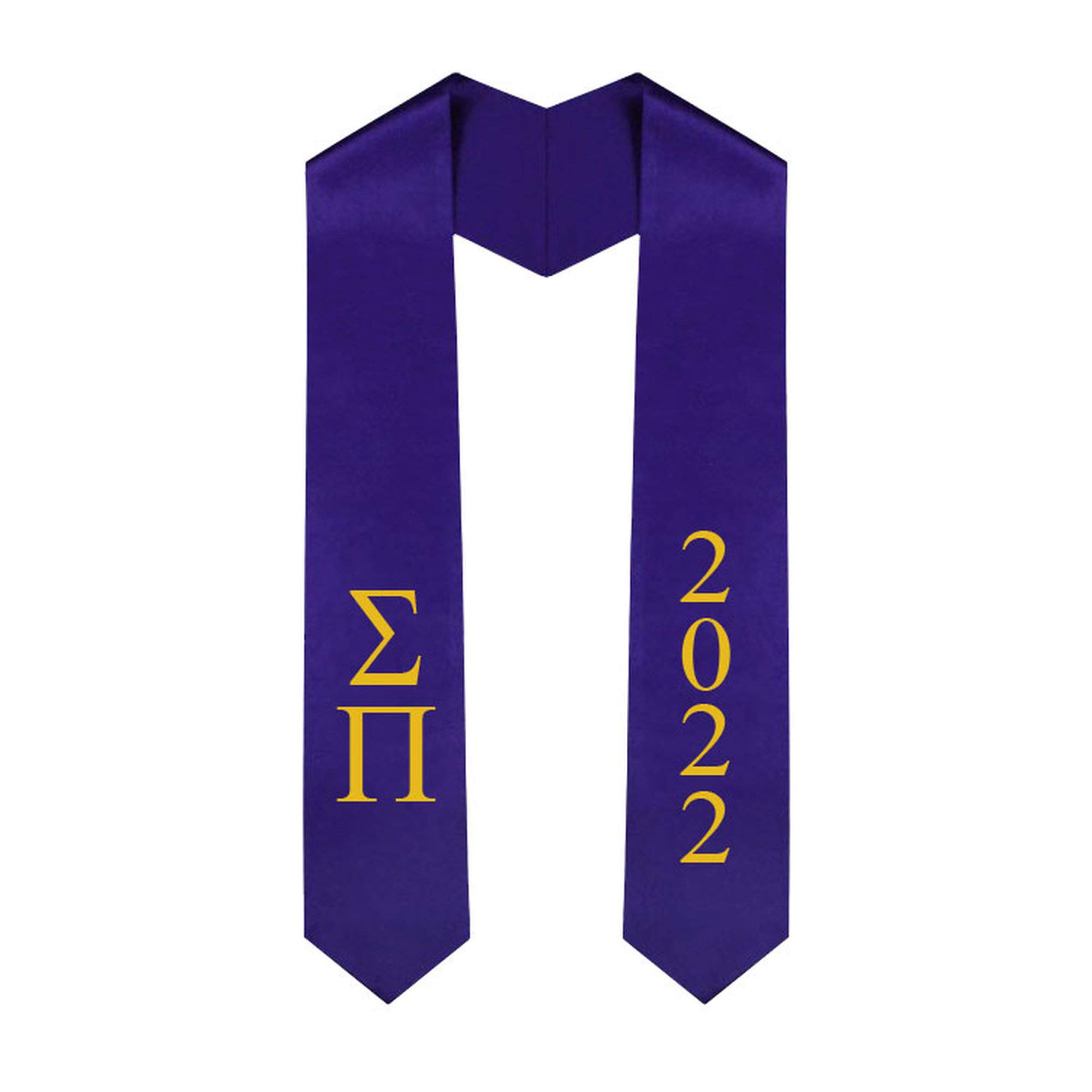 Custom Sigma Pi Greek Letter Graduation Stole Sash with Year - Perfect for Fraternity Graduation Ceremonies & Greek Life Events