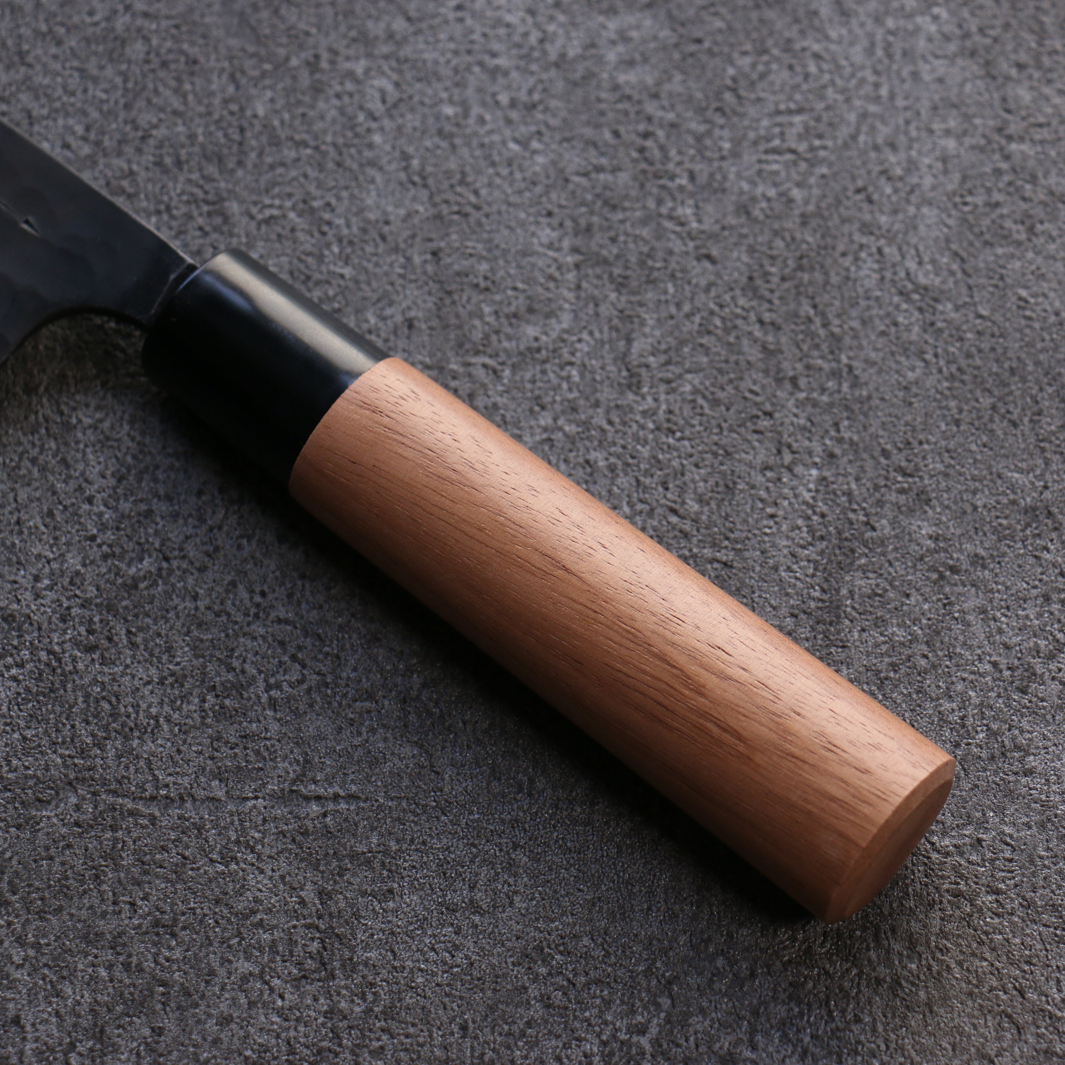 Premium Nao Yamamoto Blue Steel Kurouchi Hammered Gyuto Chef Knife 180mm with Walnut Handle - Perfect for Sushi, Meat Slicing & Professional Kitchen Use