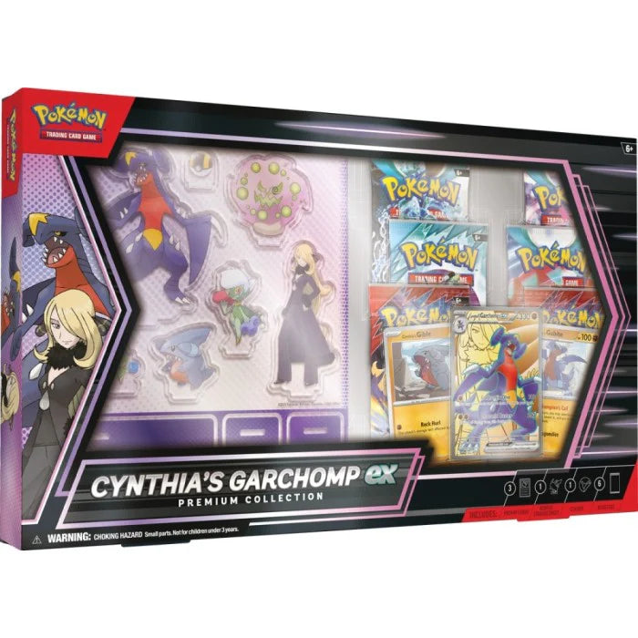 Pokemon Cynthia's Garchomp ex Premium Collection - 6 Box Case Set for TCG Players | Perfect for Trading Card Game Battles & Collectors