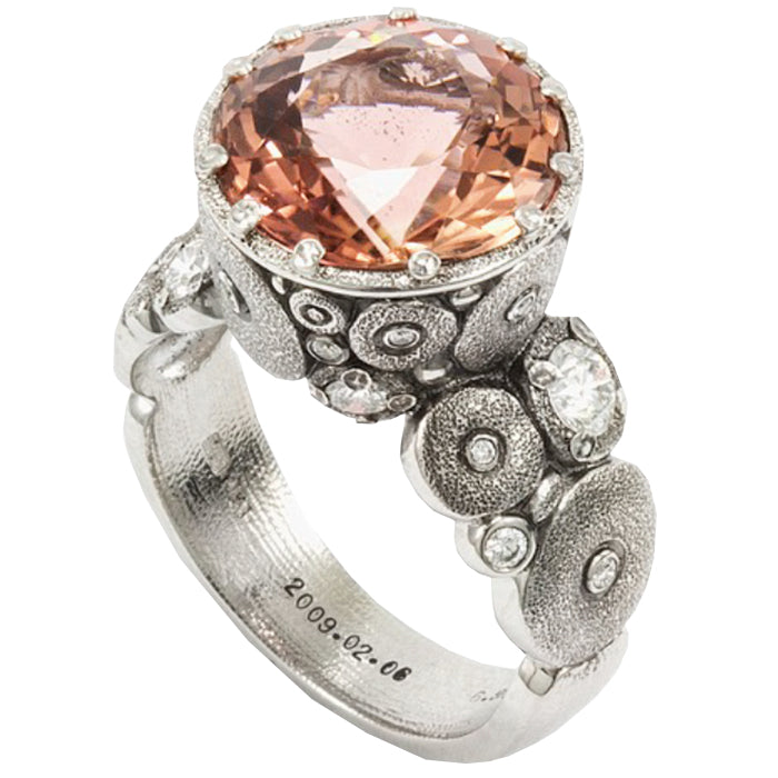 Alex Sepkus Orchard Ring R 115PMD - Elegant 18K Gold Plated Statement Ring for Women, Perfect for Weddings, Parties & Special Occasions