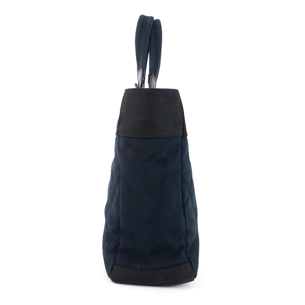 Chanel Paris Biarritz MM Black and Navy Nylon Tote Bag for Women - Luxury Designer Handbag for Travel, Work & Everyday Use