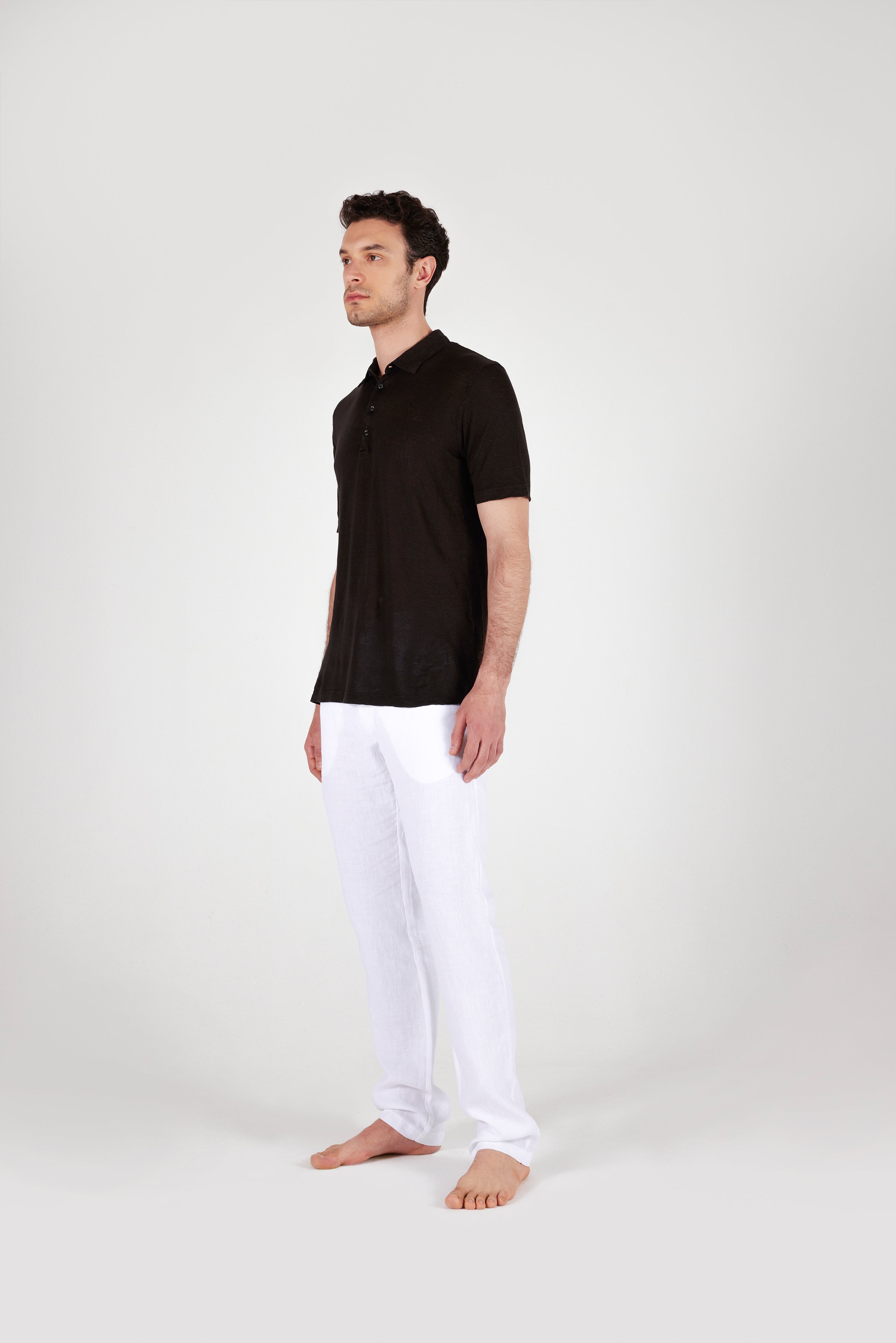 Men's Slim Fit Jersey Polo Shirt - Breathable Cotton Blend Casual Tee for Golf, Work & Everyday Wear