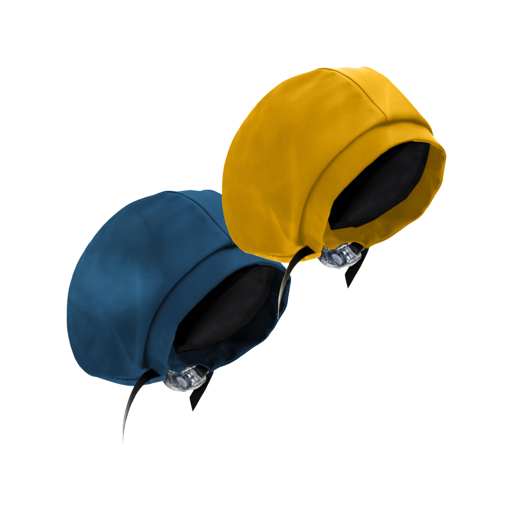 Waterproof Adjustable Kids Swim Cap with Satin Lining - Hairbrella (2 Pack) for Swimming Lessons, Beach Trips & Pool Protection