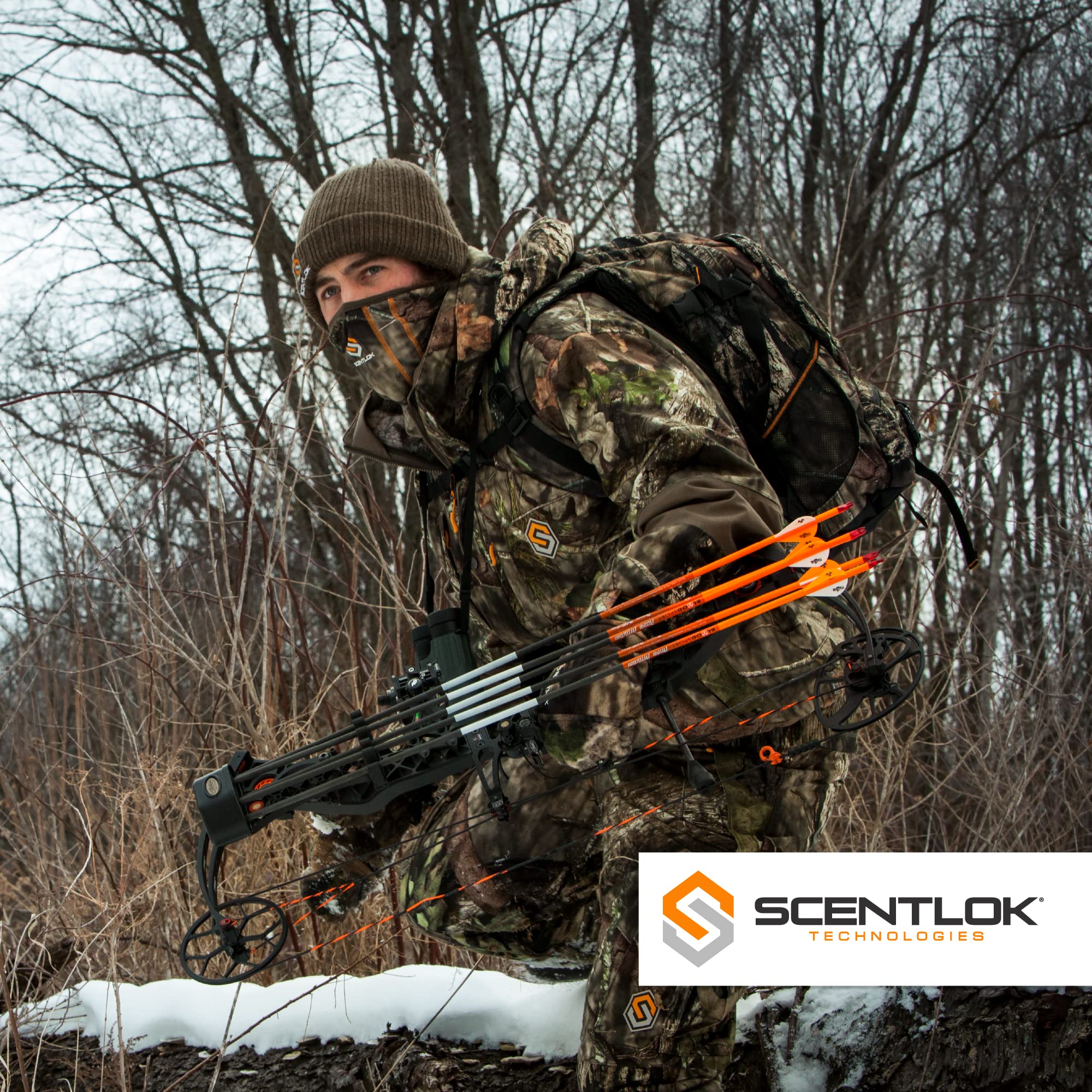 ScentLok BE:1 Fortress Insulated Waterproof Windproof Camouflage Hunting Gloves for Cold Weather Deer & Turkey Hunting