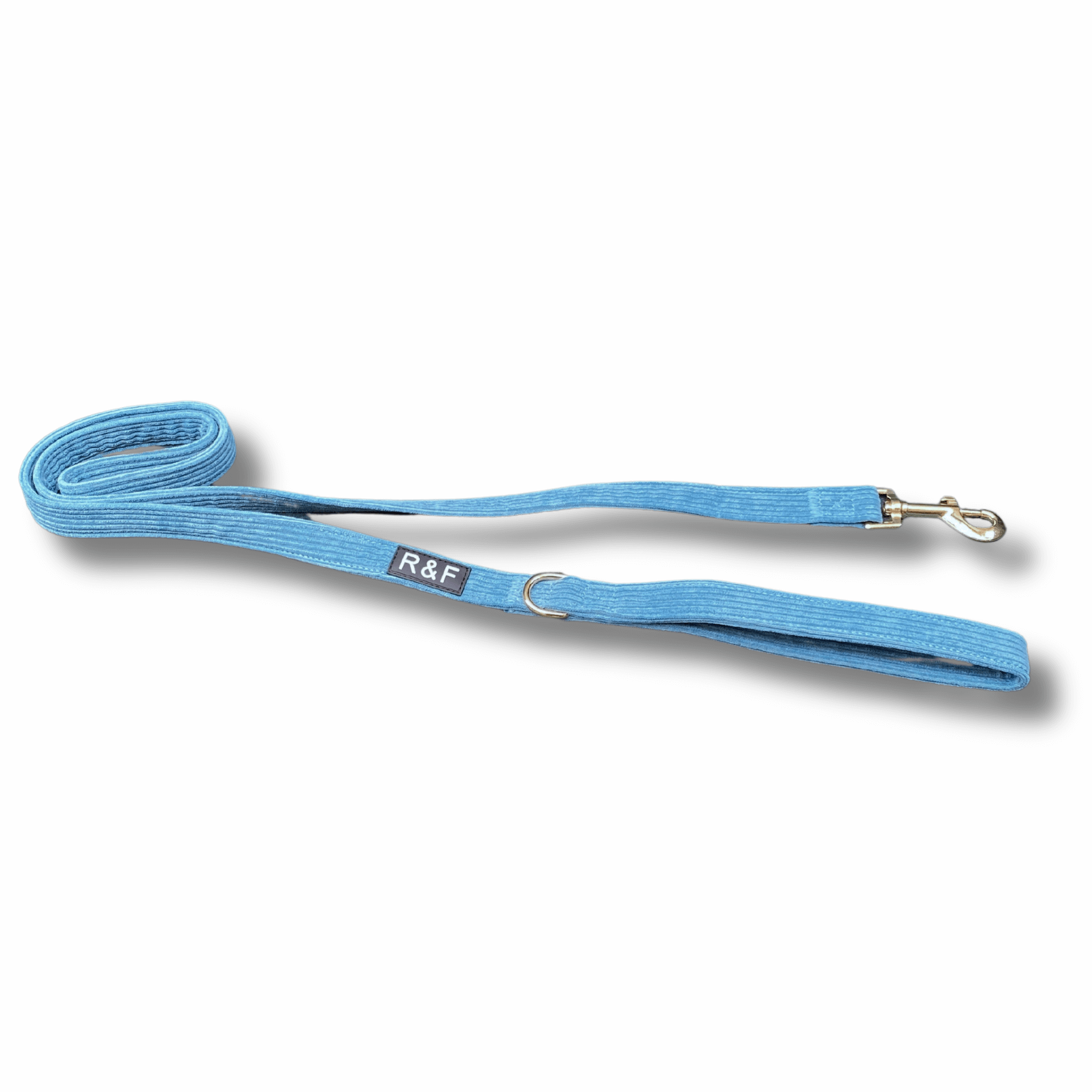Adjustable Corduroy Dog Harness with Leash & Poop Bag Holder Set - Comfortable Pet Walking Gear for Small Medium Dogs - Perfect for Daily Walks, Hiking & Outdoor Adventures (Ocean Blue)