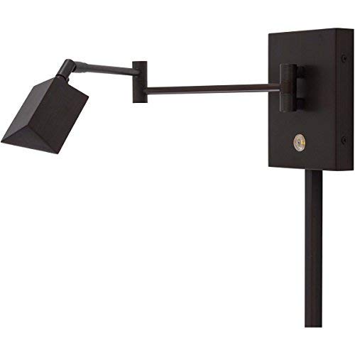 GEORGE KOVACS P4318-647 LED Swing Arm Wall Lamp - 8W Reading Light in Copper Bronze Patina (6.25