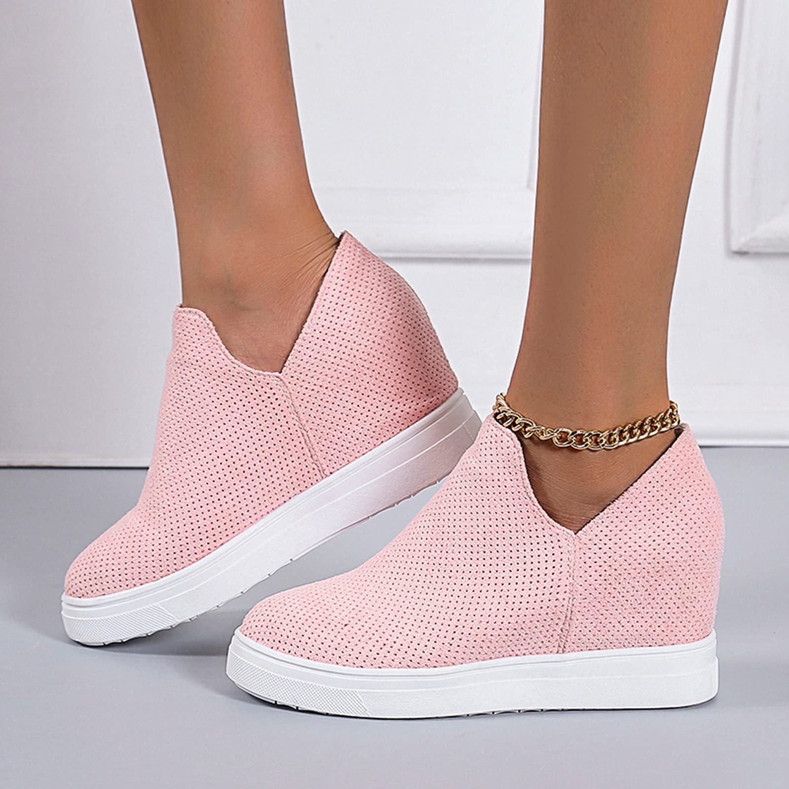 Women's White Leather Hiking Shoes - Lightweight Summer Trainers for Trekking, Walking & Fitness | Elegant Chic Design for Outdoor Adventures & Casual Wear