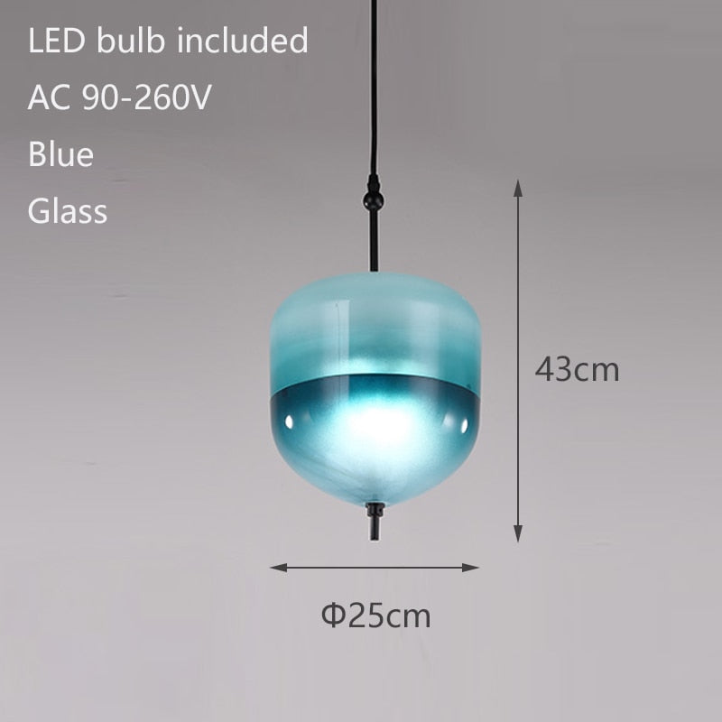 Tear Drop Glass Pendant Lights - Modern Dimmable Chandelier for Living Room, Dining Room, Bedroom & Kitchen | Elegant Hanging Ceiling Light Fixture