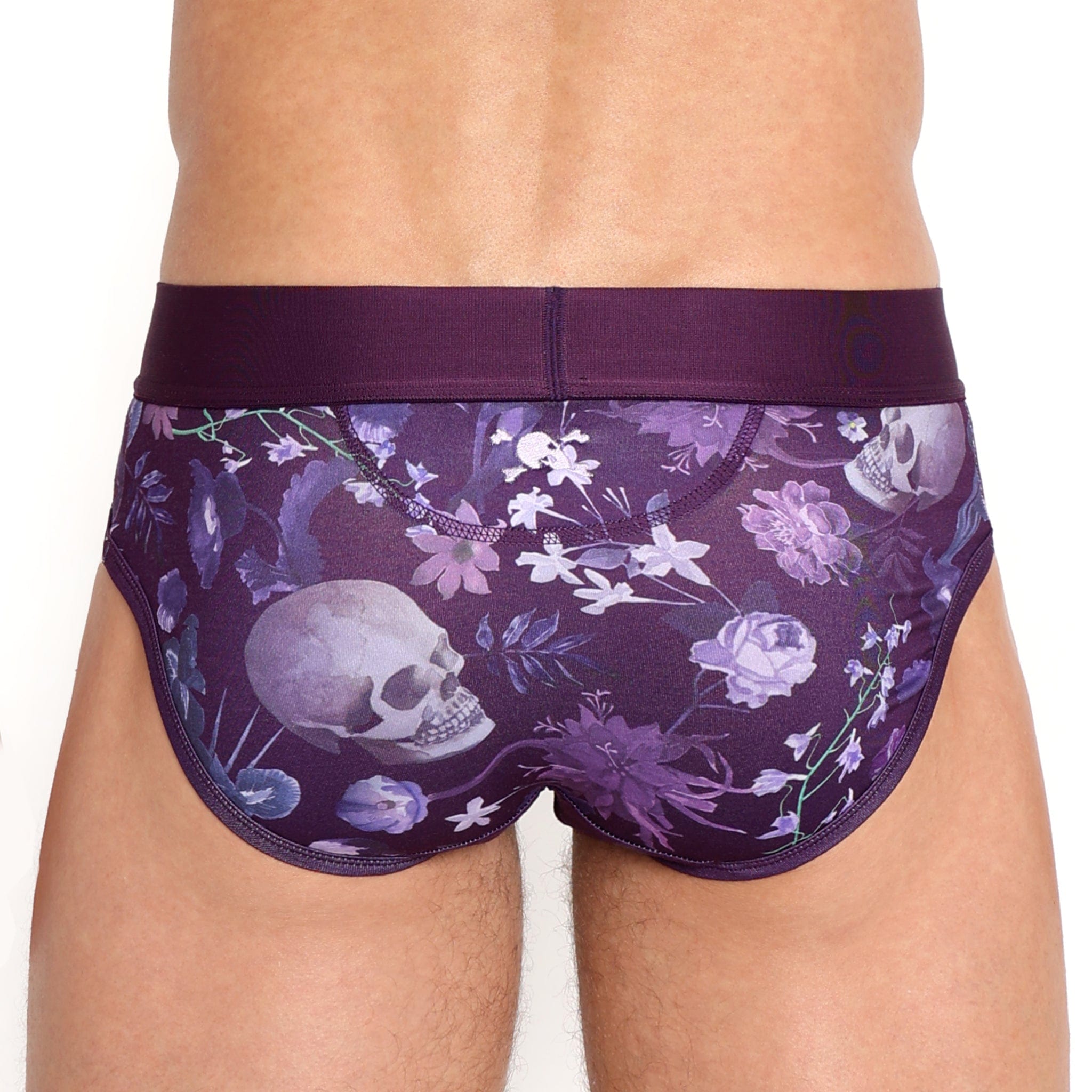 Dutch Floral Brief Purple - Elegant Lace Underwear for Women, Comfortable & Breathable Panties - Perfect for Daily Wear, Special Occasions & Intimate Moments