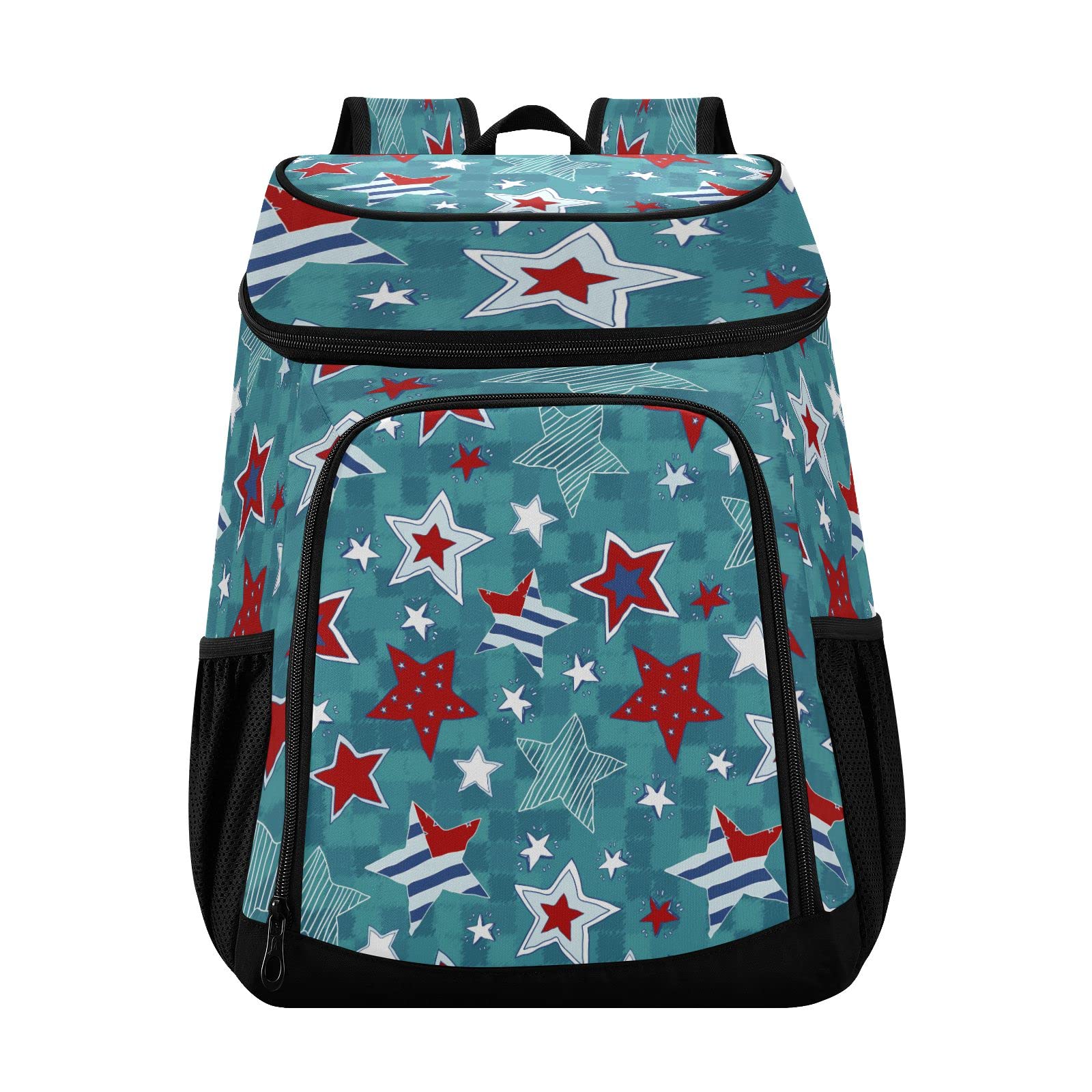 Cartoon Star Pattern Insulated Lunch Bag for Kids & Adults - Reusable Cooler Tote for School, Work, Travel, Picnic & Outdoor Activities
