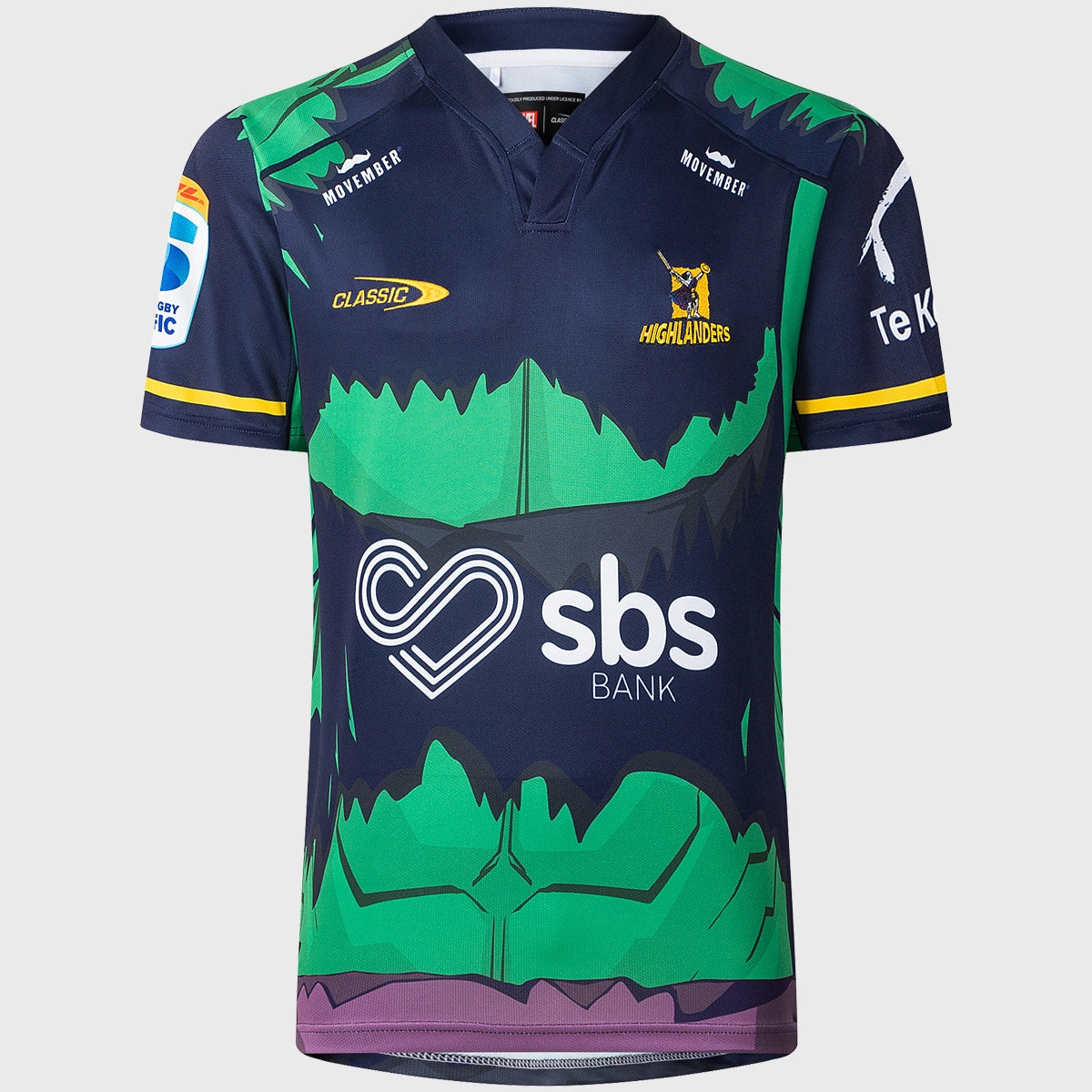 Classic Highlanders Hulk Men's Replica Rugby Shirt - Authentic Rugby Jersey for Fans & Collectors - Perfect for Game Day, Cosplay, and Sports Enthusiasts