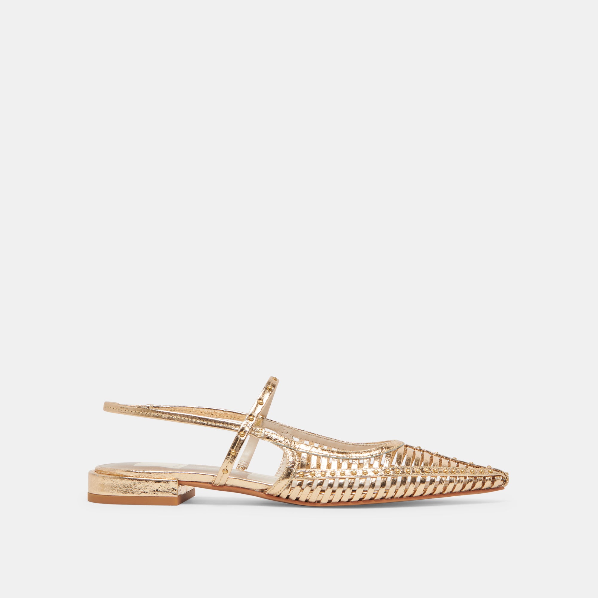 PHINLY FLATS GOLD DISTRESSED LEATHER Women's Casual Shoes - Comfortable & Stylish for Everyday Wear, Office, and Outings