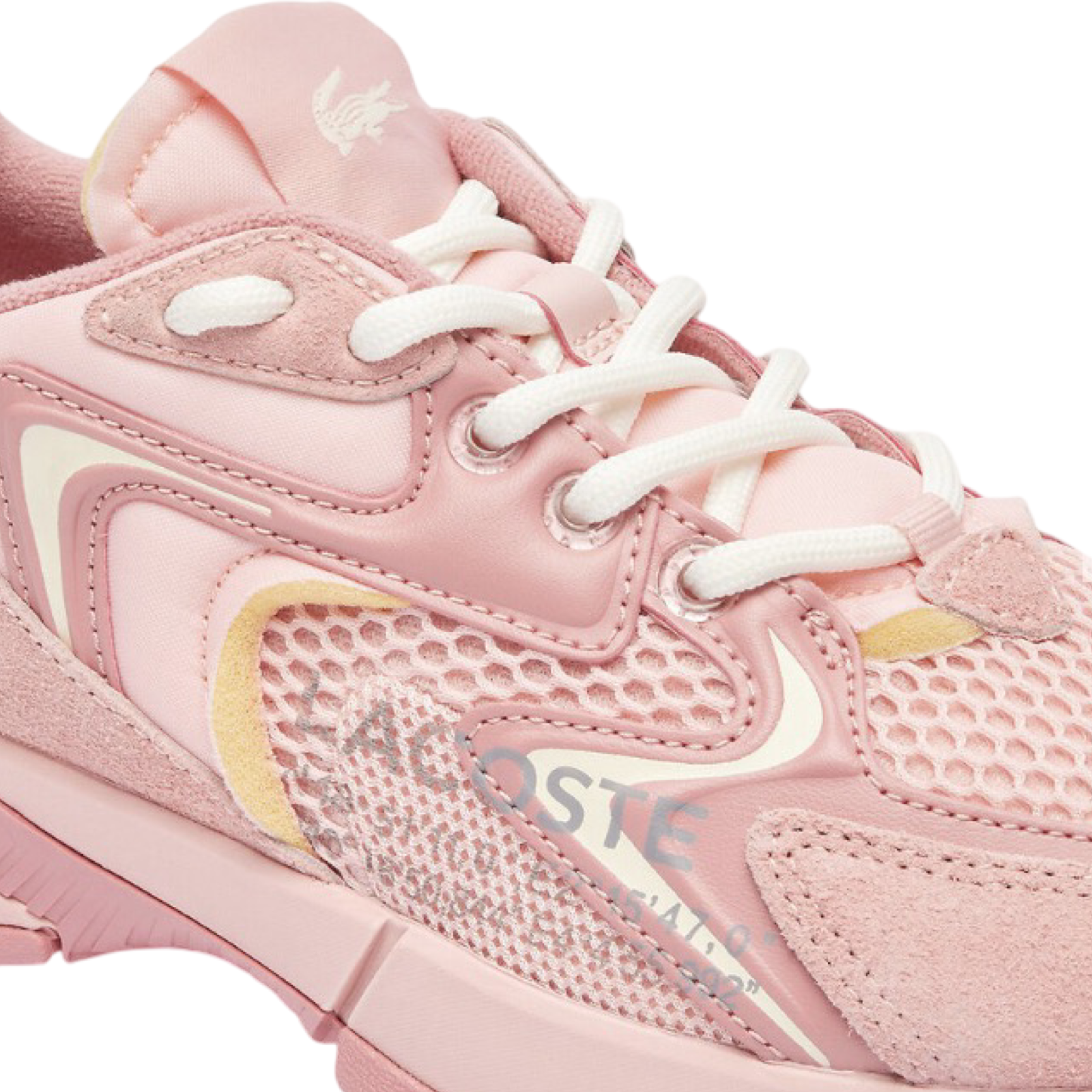 Lacoste Women's L003 NEO 124 Pink Off White Sneakers - Casual Comfortable Walking Shoes for Women | Perfect for Work, Travel & Everyday Wear