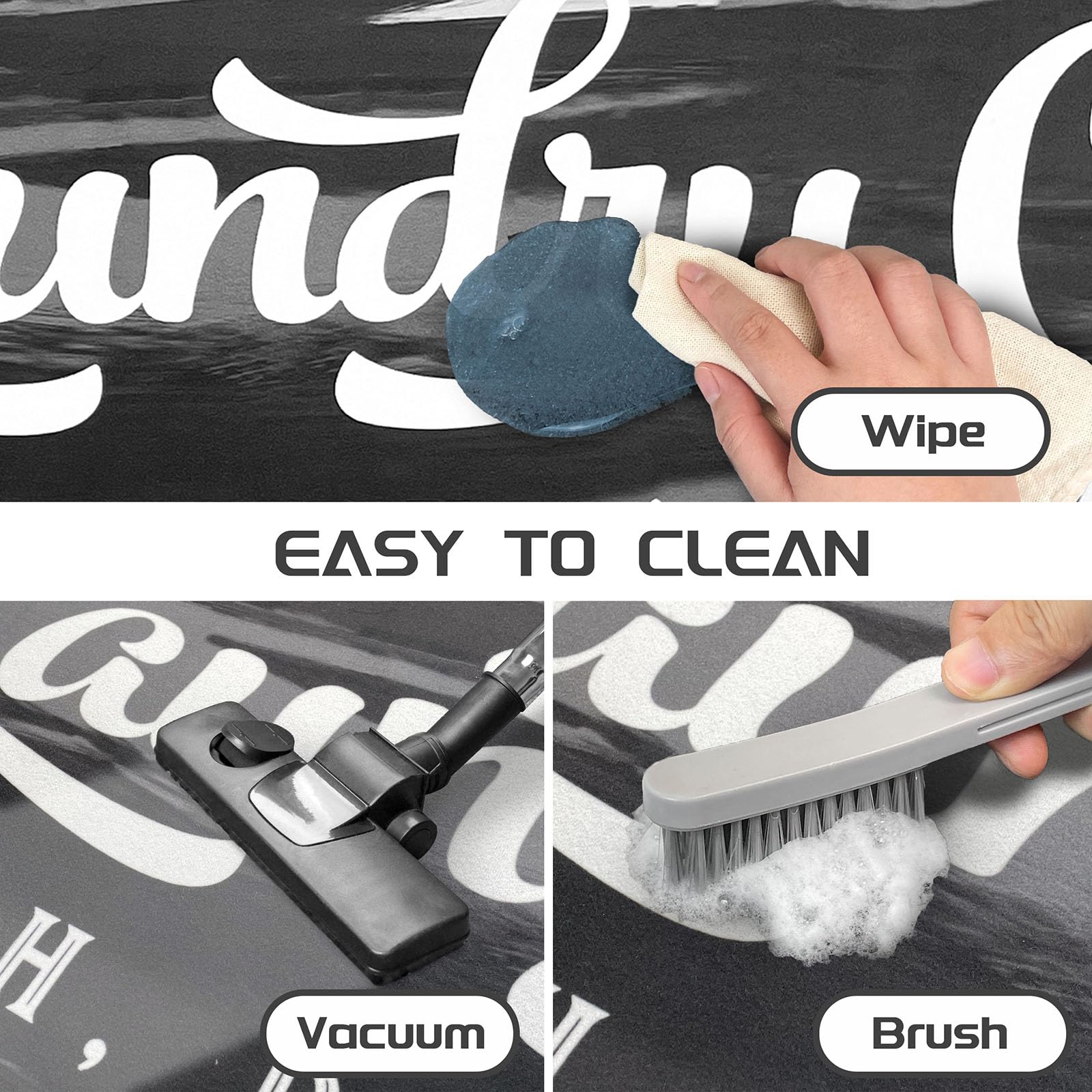 Non-Slip Waterproof Laundry Room Rug Runner 20