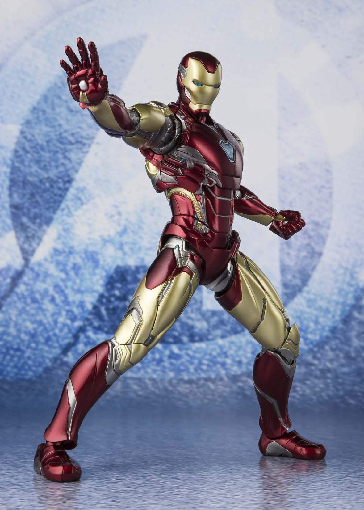Bandai S.H. Figuarts Iron Man Mark 85 Action Figure - Avengers Endgame Collectible for Display & Cosplay