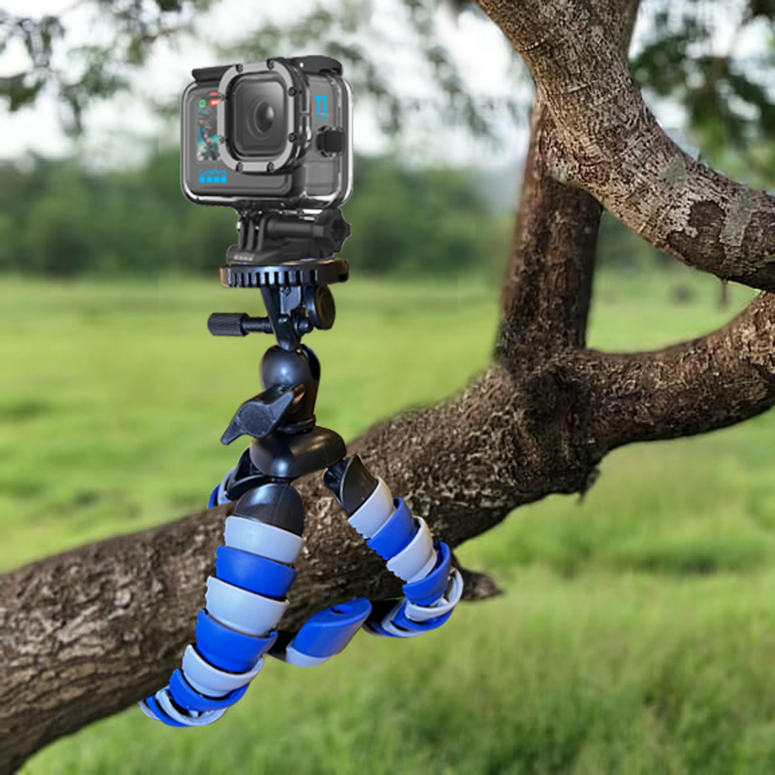 Best Digital Camera Tripod for Fujifilm X-T200 Mirrorless Camera - 13 Inch Flexible Tripod Stand for DSLR, Camcorders & Smartphones - Perfect for Vlogging, Travel Photography & Video Shooting