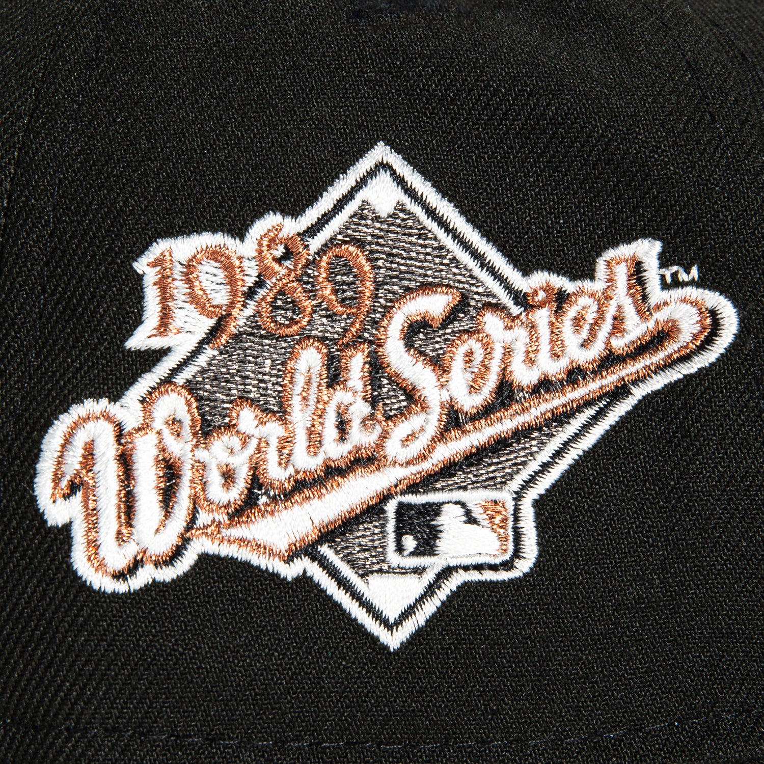 New Era 9Forty A-Frame San Francisco Giants 1989 World Series Patch Snapback Hat - Black, Ivory & Metallic Copper - Perfect for Baseball Games, Sports Events & Streetwear Fashion