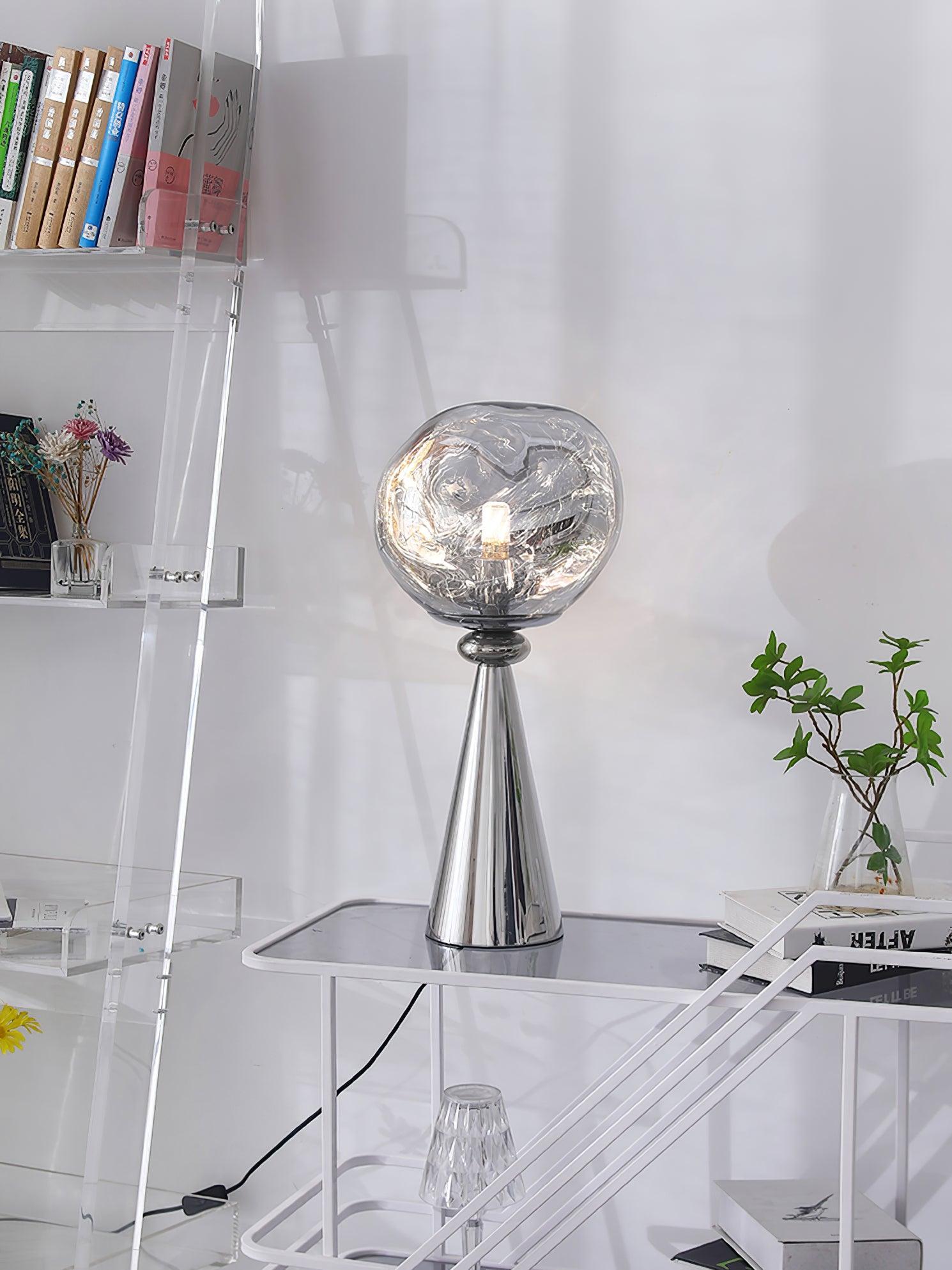 Modern Lava Cone Table Lamp - Stylish Home & Office Decor for Bedroom, Living Room, or Study - Warm Ambient Lighting for Relaxation & Focus