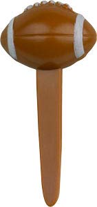 24 Pack Football Cake Toppers - 24 Cupcake Picks for Birthday, Party & Sports Theme Decorations - Perfect for Football Games, Baby Showers & Celebration Cakes