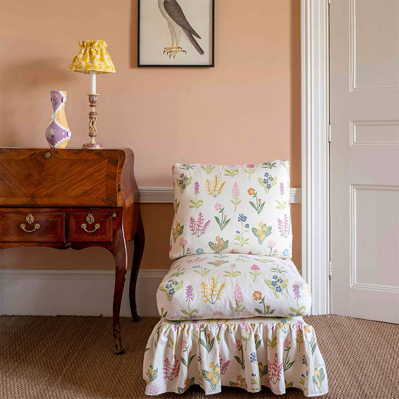 Flirty Skirt Lampshade - Ashdown Chartreuse Large Size for Bedroom, Living Room & Home Decor