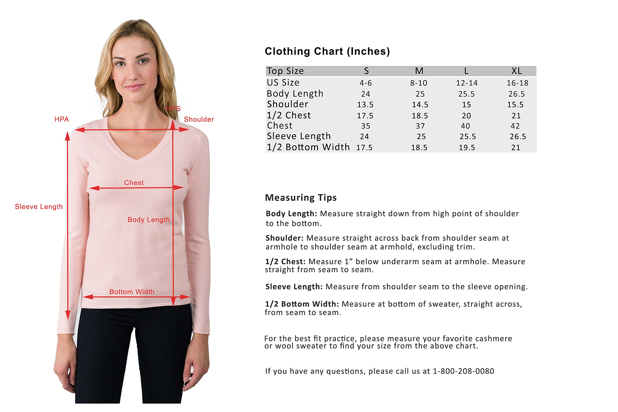 JENNIE LIU Women's 100% Pure Cashmere Long Sleeve V-Neck Pullover Sweater - Soft & Warm Winter Knitwear for Office, Dating & Casual Outfits