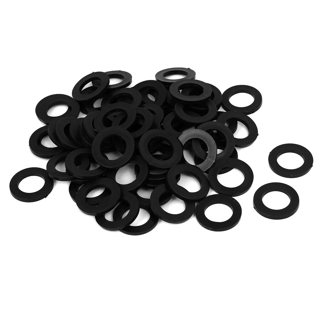 M12 x 20mm x 2mm Nylon Flat Insulating Washers - 100PCS - Electrical Insulation Spacers & Gaskets for Automotive, Plumbing & DIY Projects