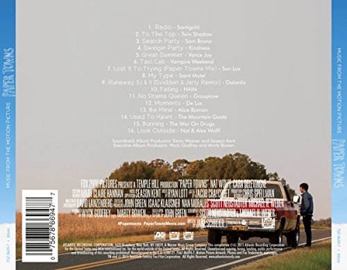 Paper Towns Movie Soundtrack - Original Motion Picture Score & Songs | Perfect for Road Trips, Study Sessions & Relaxation