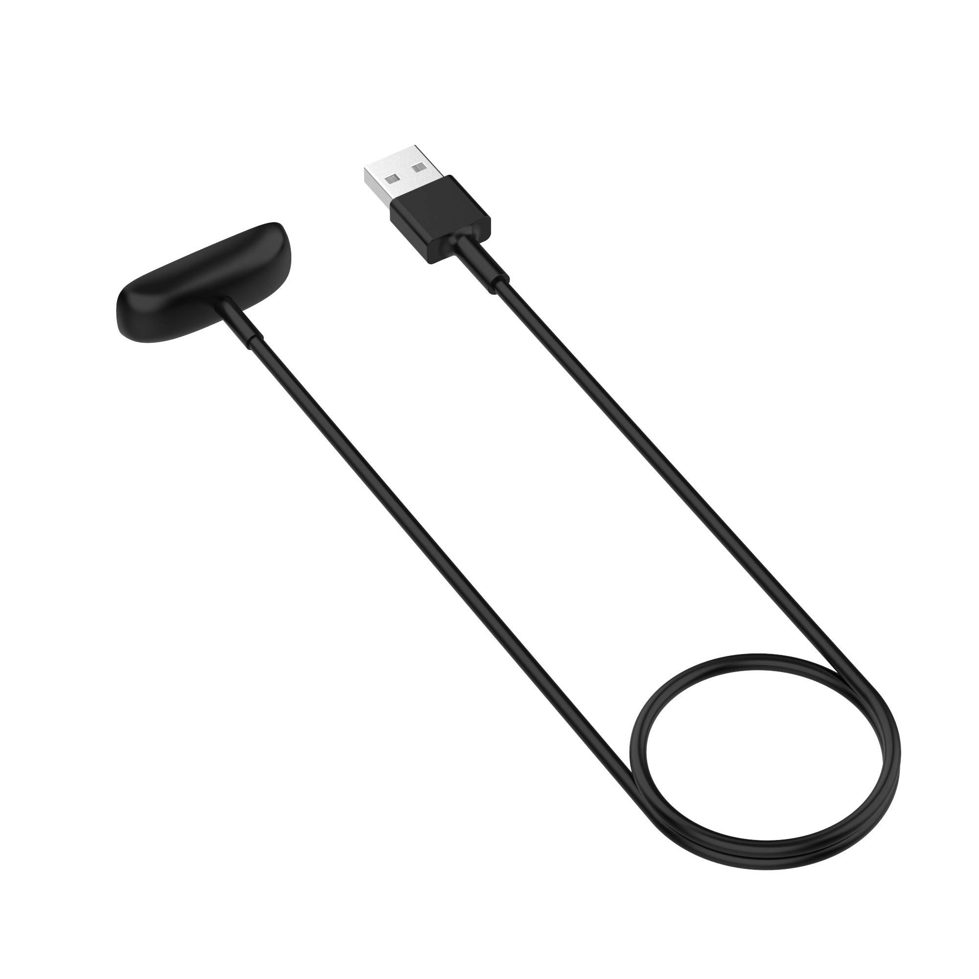 Fitbit Inspire 2 & Inspire 2 HR Replacement Charger - 3.3ft USB Charging Cable with Data Sync for Inspire 2 HR/ACE 3 Fitness Tracker (100cm, Black) - Perfect for Home, Office & Travel Use